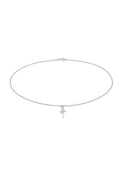 Elli Choker Choker Kreuz Kristalle 925er Silber