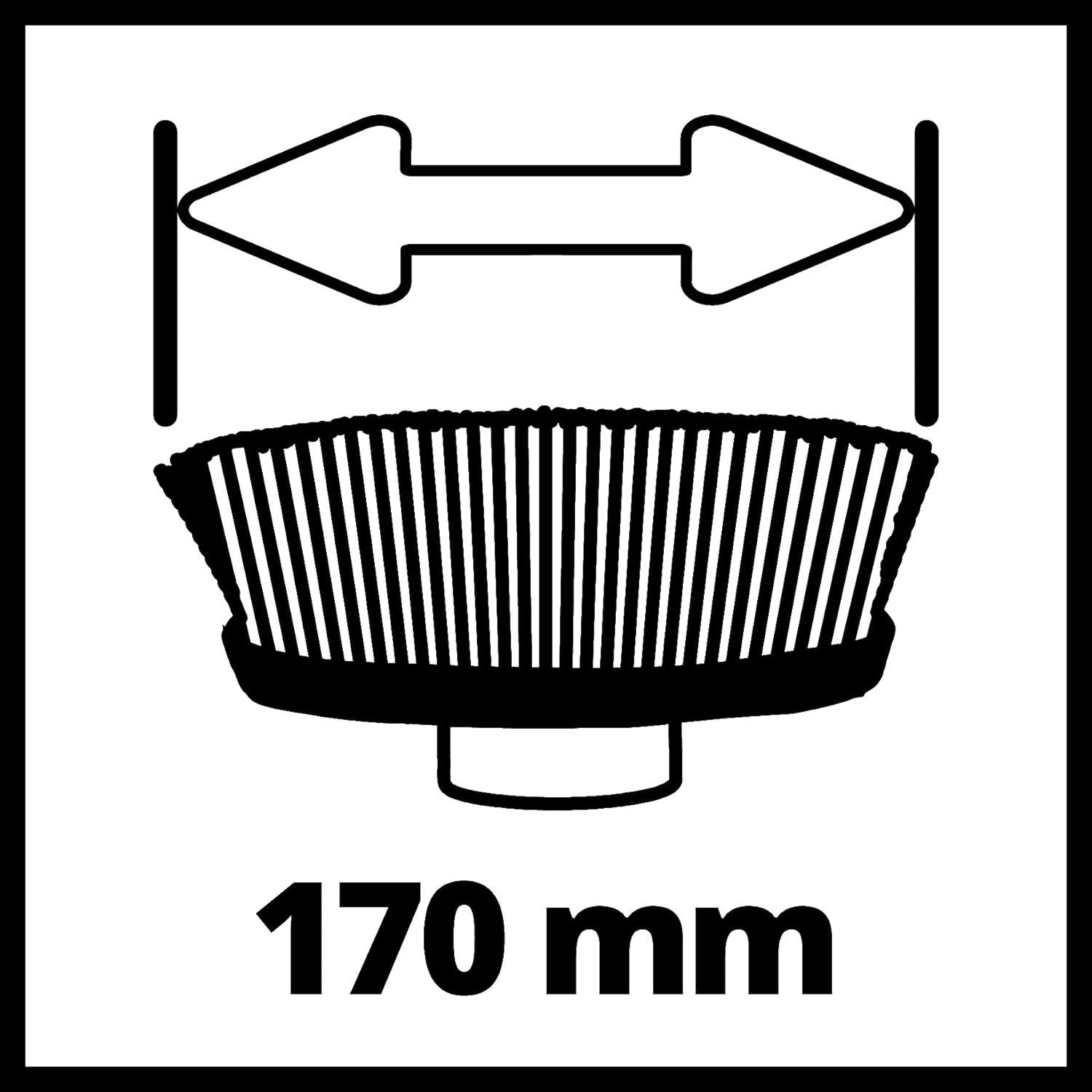 Einhell Akku-Oberflächenbürste Einhell Bürste SOFT 170/40 für Oberflächenbürste PICOBELLA 18/90