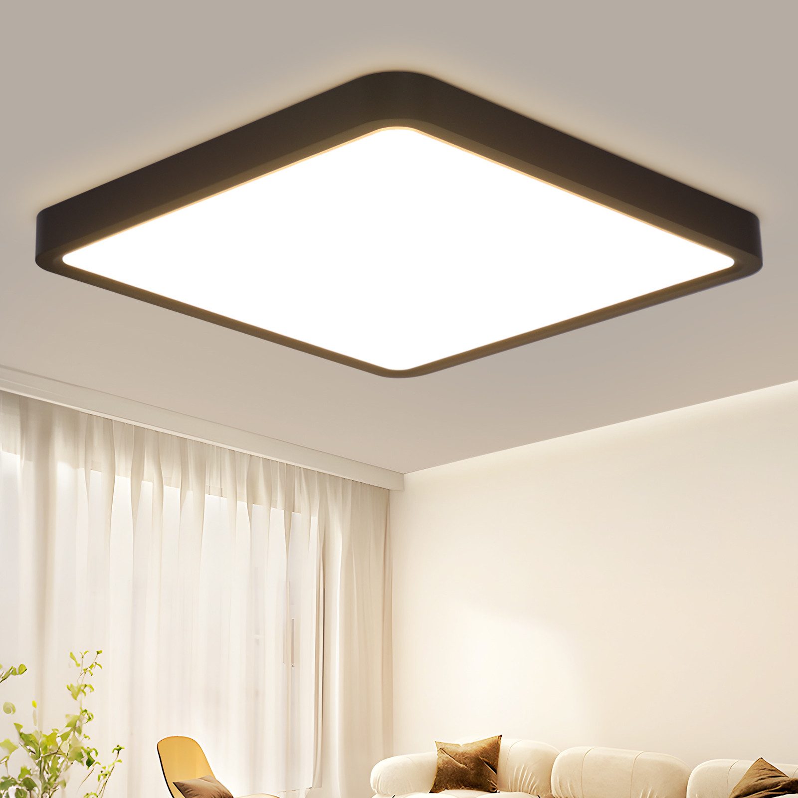 Nettlife LED Deckenleuchte Pannel Badezimmer Flach günstig online kaufen