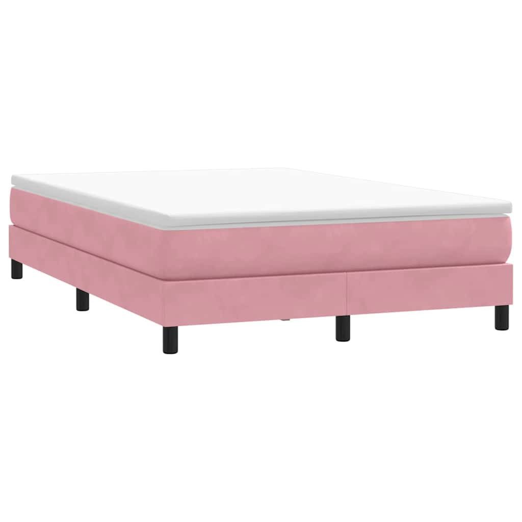 vidaXL Bett Boxspringbett ohne Matratze Rosa günstig online kaufen