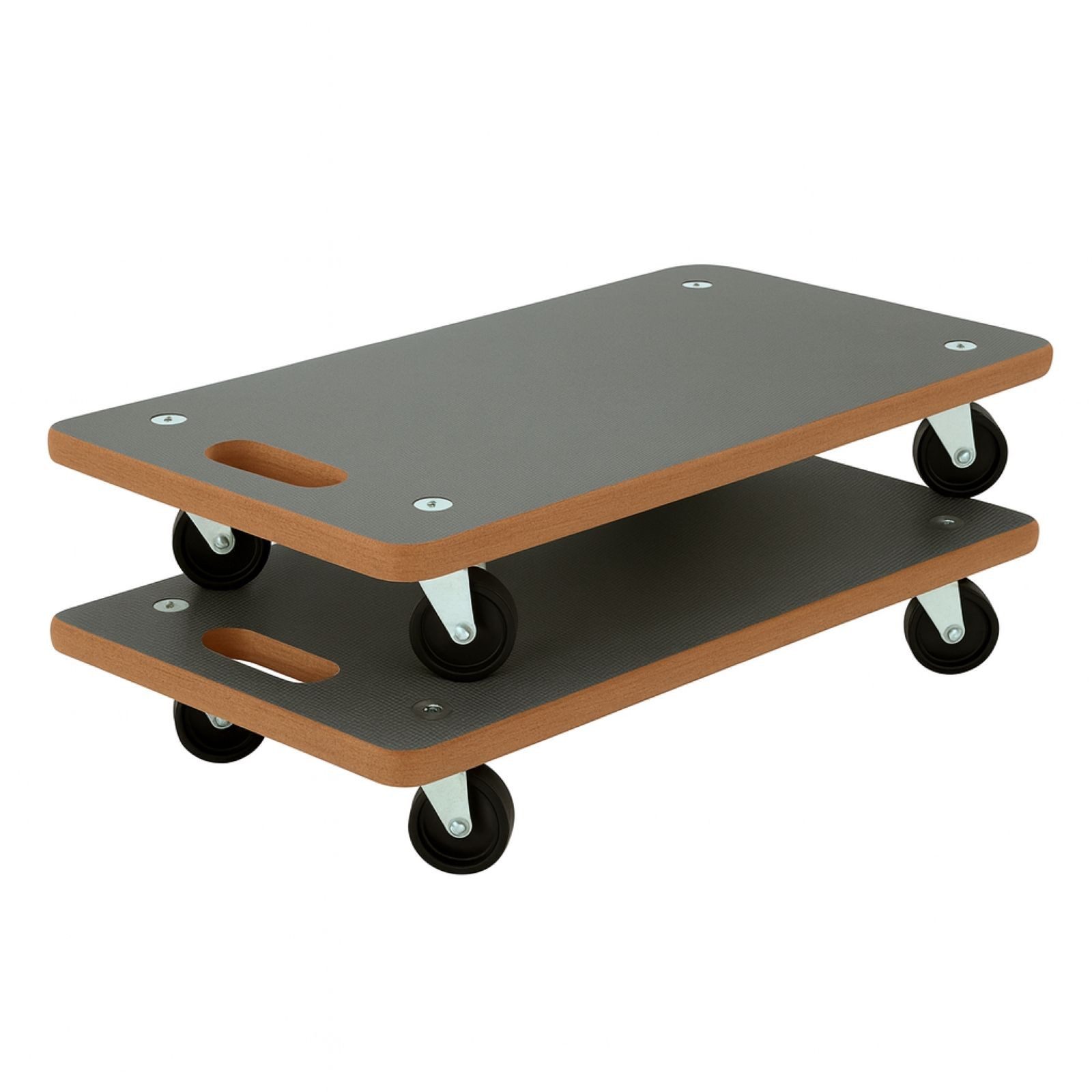 BURI Transportkarren Transportroller 29x58cm Möbelroller 250 kg Traglast 4 Rollen, (2-St)