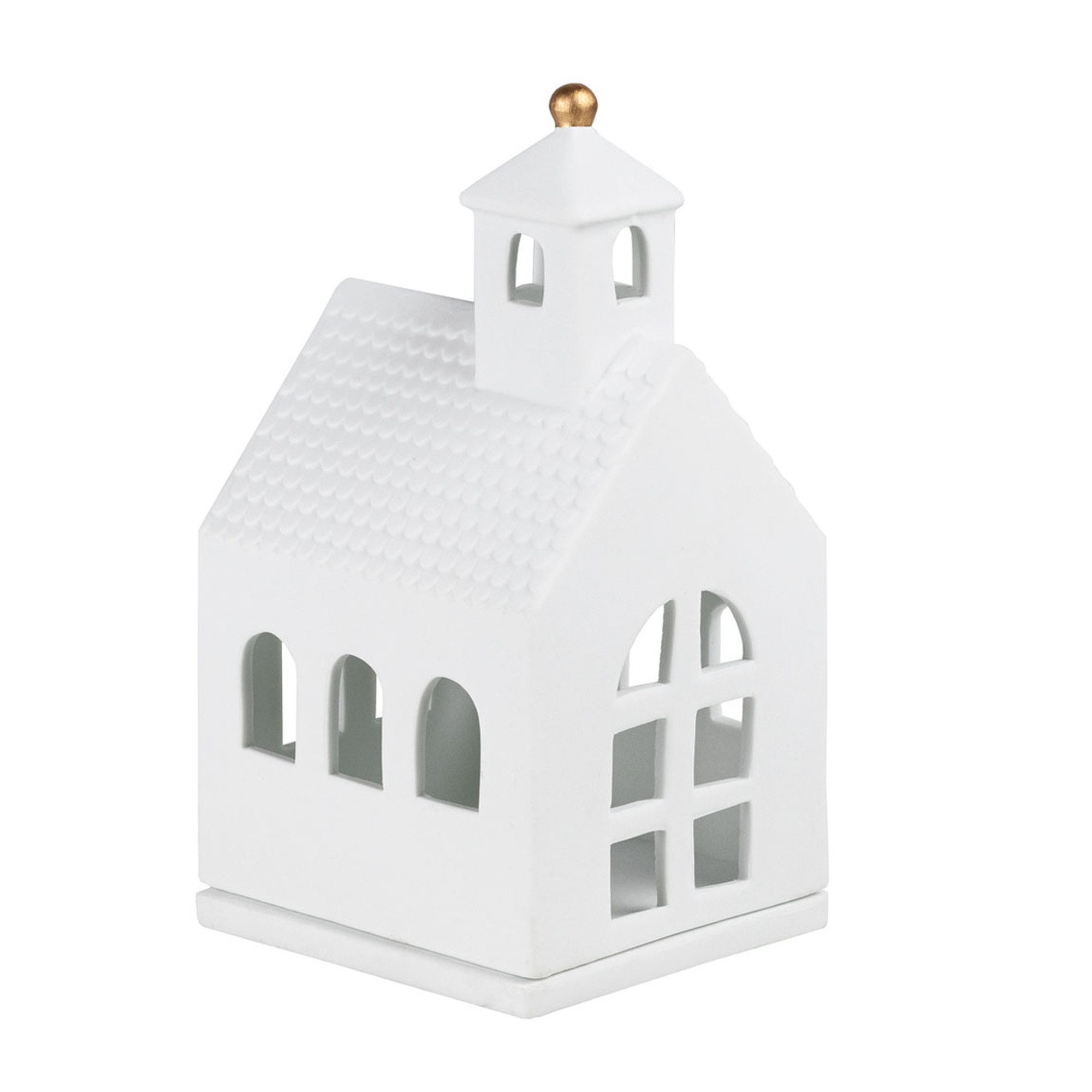 Räder Teelichthalter räder Lichthaus Kerzenständer Teelicht kleine Kapelle weiß