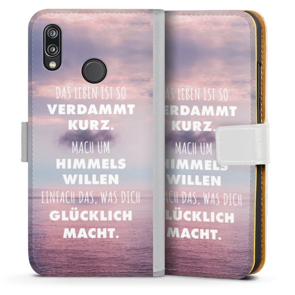 DeinDesign Handyhülle Glück Spruch Statement Das Leben Ist So Verdammt