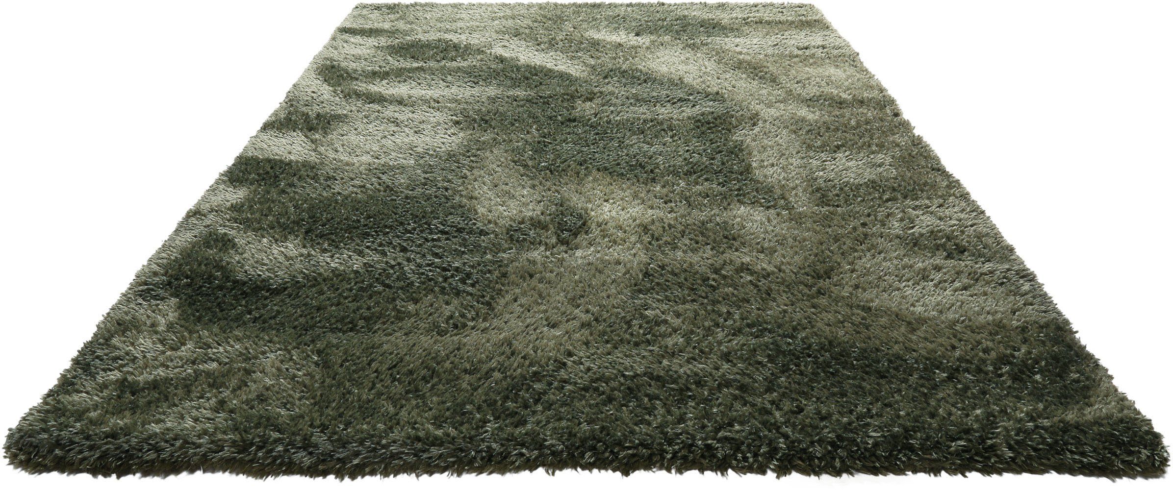 Homie Living Hochflor-Teppich Matteo HL-0961, rechteckig, Höhe: 50 mm, 100% recyceltem PET, Langflor, Shaggy, Wohnzimmer