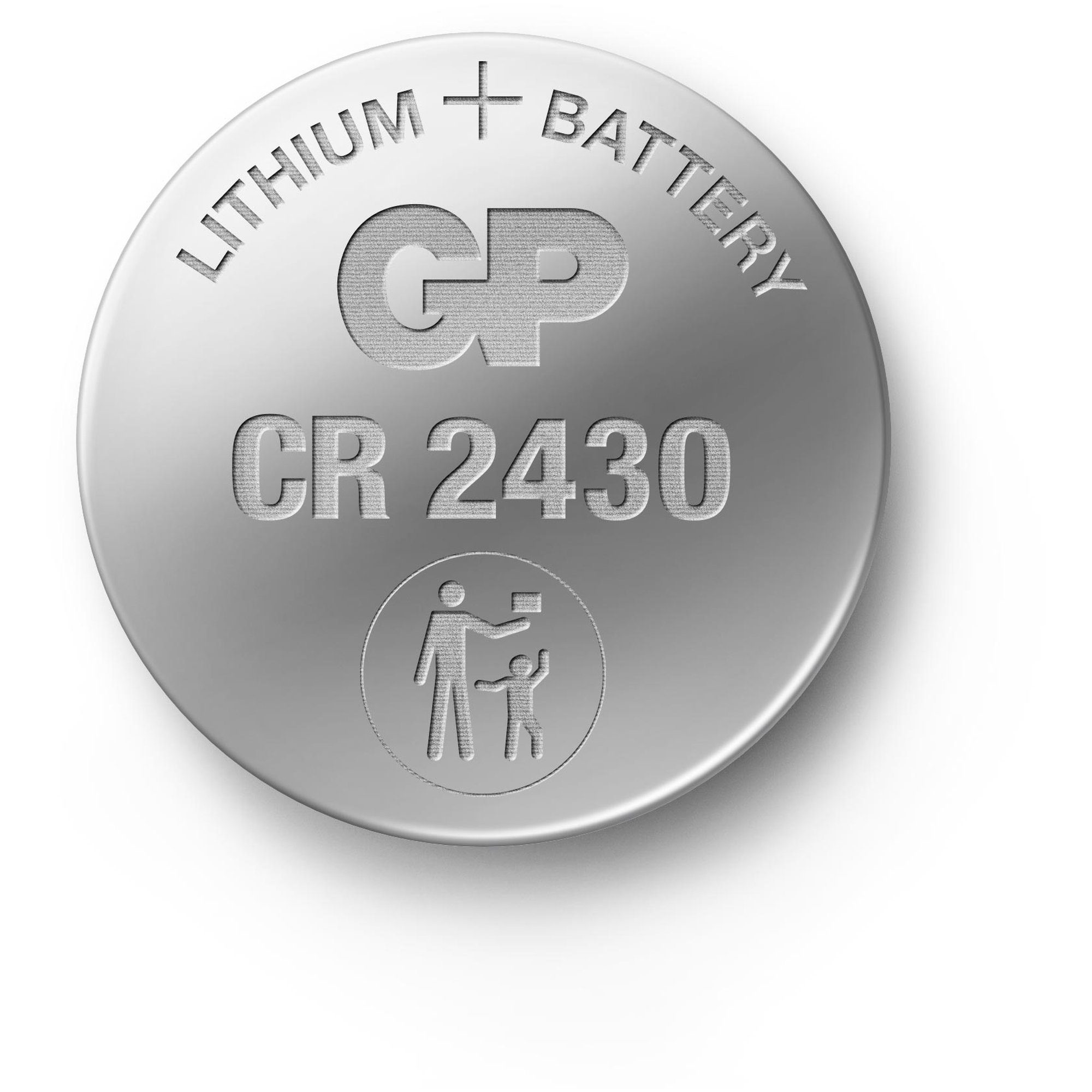3V Knopfzelle CR2430 Stück 5 GP Lithium Batterie, Batteries V) (3,0 GP