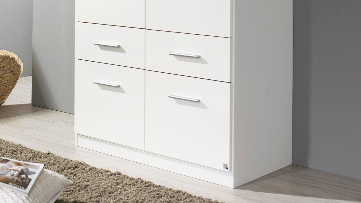 rauch BLUE Kleiderschrank Kleiderschrank Celle ca. 91x197 cm weiß hochglanz