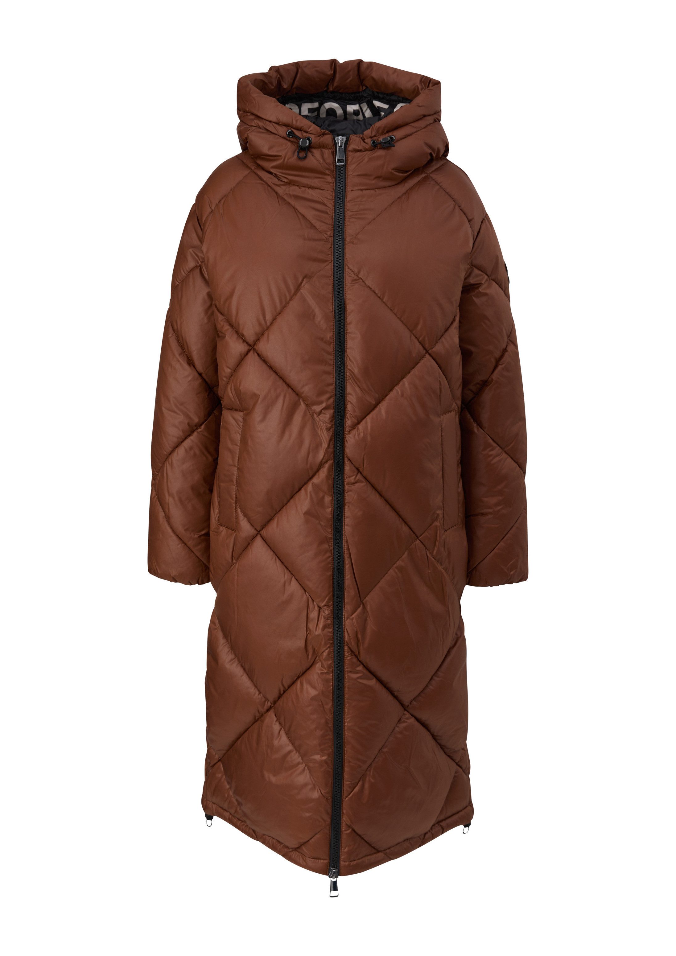 s.Oliver Wintermantel Outdoor-Mantel Mantel mit Kapuze und Steppmuster