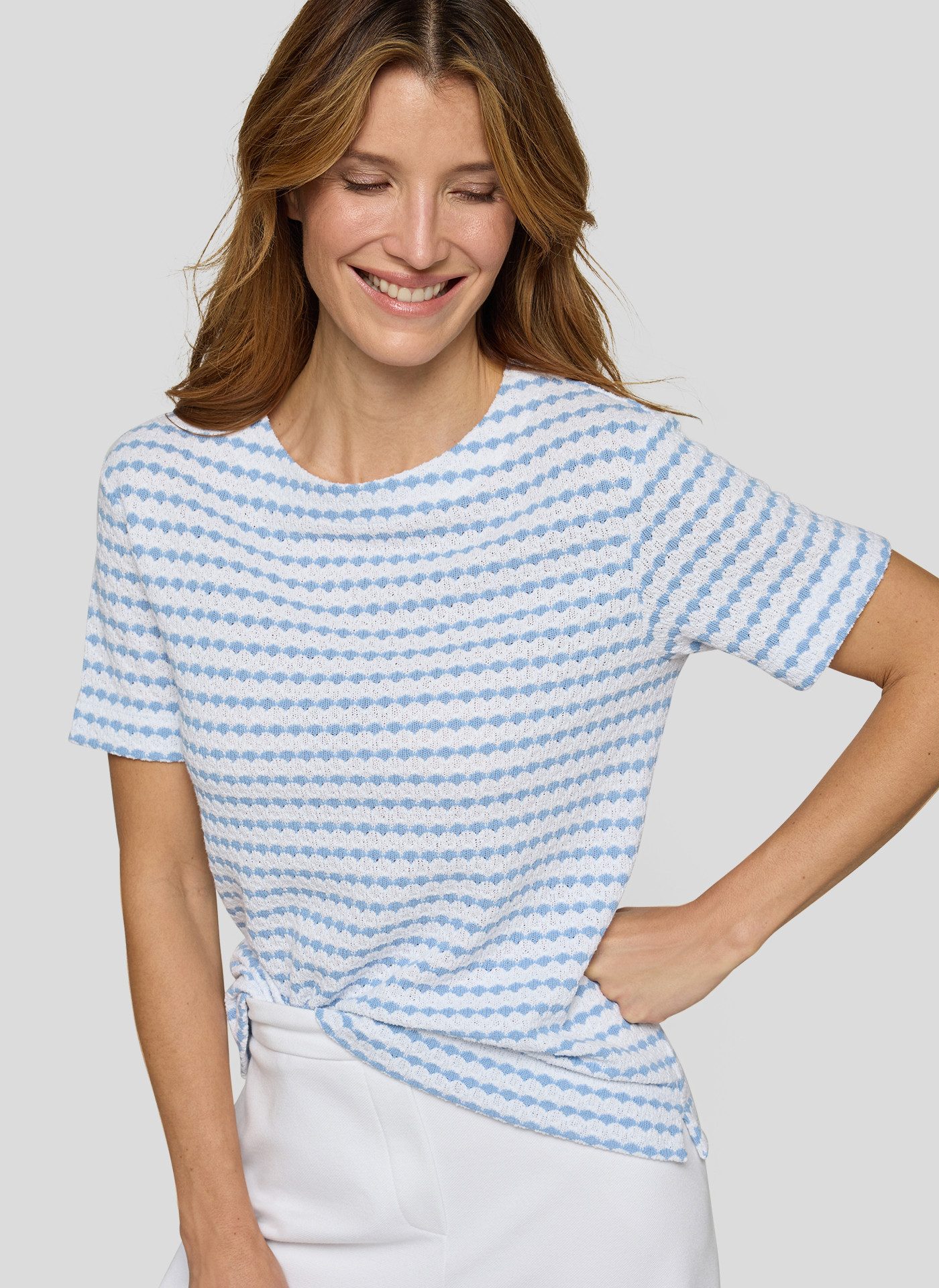 Rabe T-Shirt gestreift, im Strick-Look günstig online kaufen