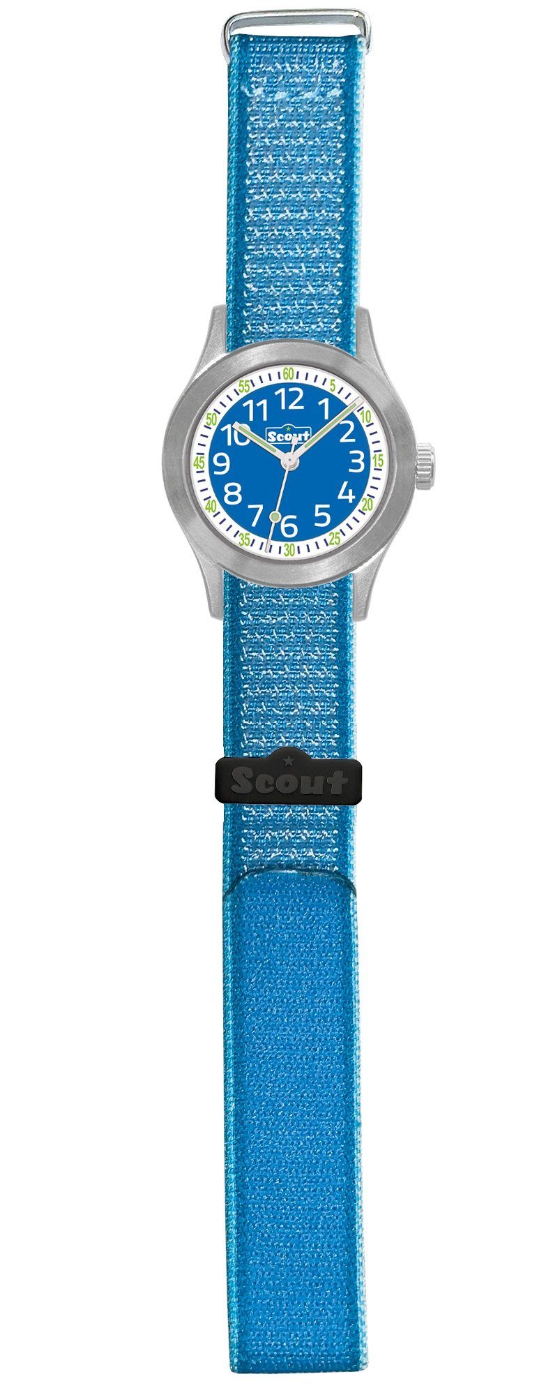 Scout Quarzuhr Edelstahl Serie COOL Klettband, dehnbares Klettband