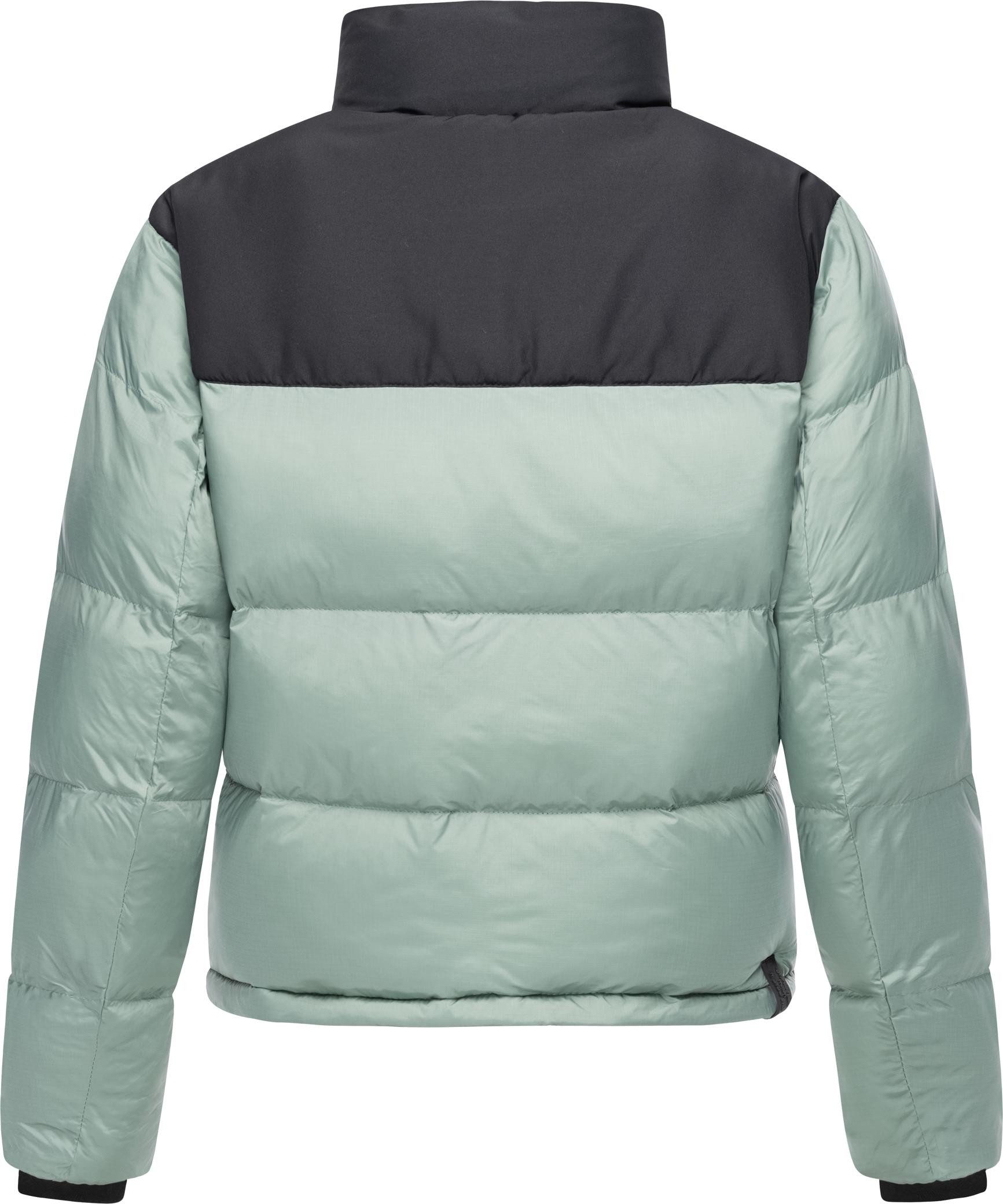 Ragwear Steppjacke Serah stylische Damen Winterjacke im Colourblocking-Design