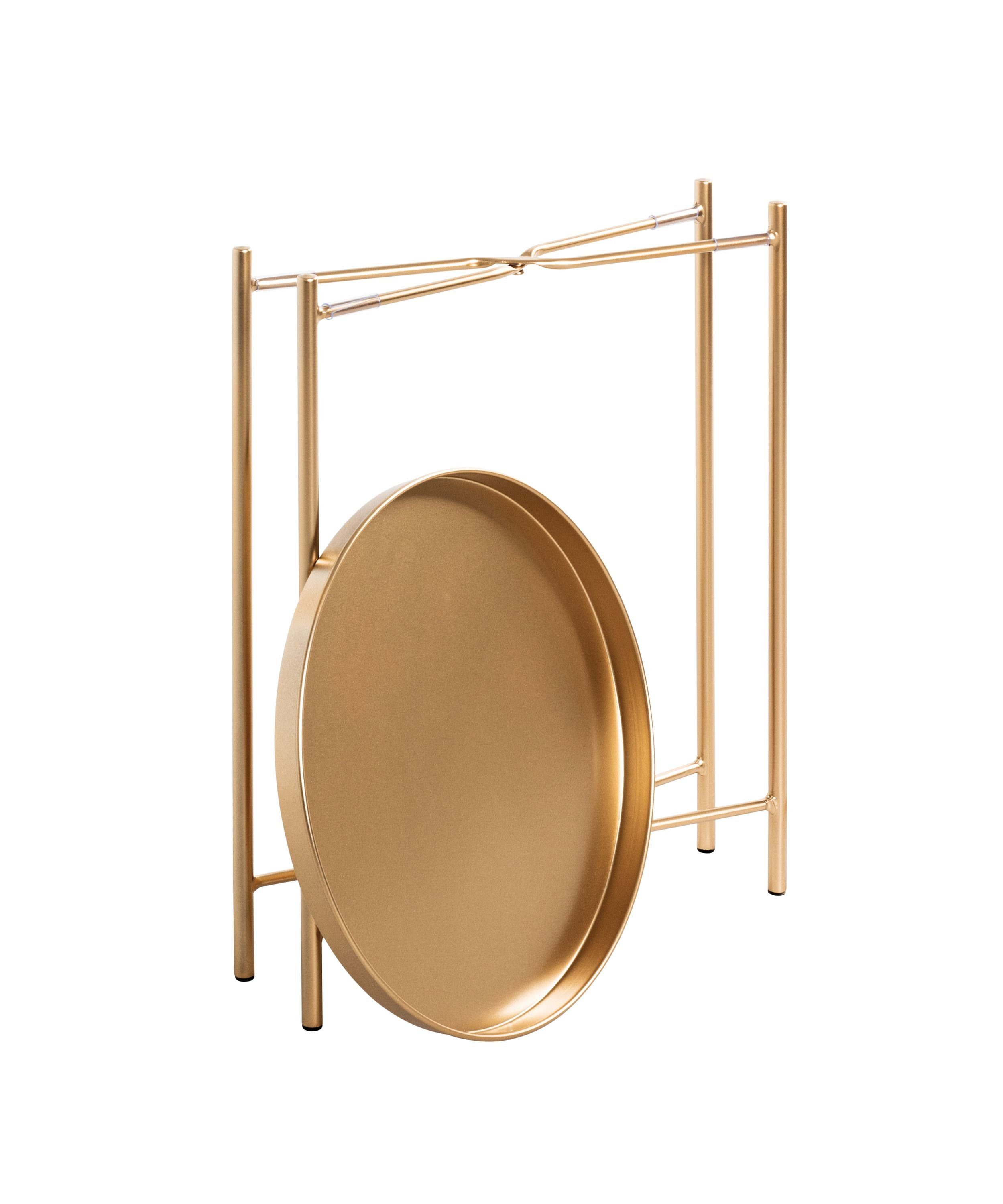 HAKU Beistelltisch 39x50 39x50 (DH DH cm) HAKU gold Kaffeetisch Möbel Beistelltisch cm Beistelltisch,