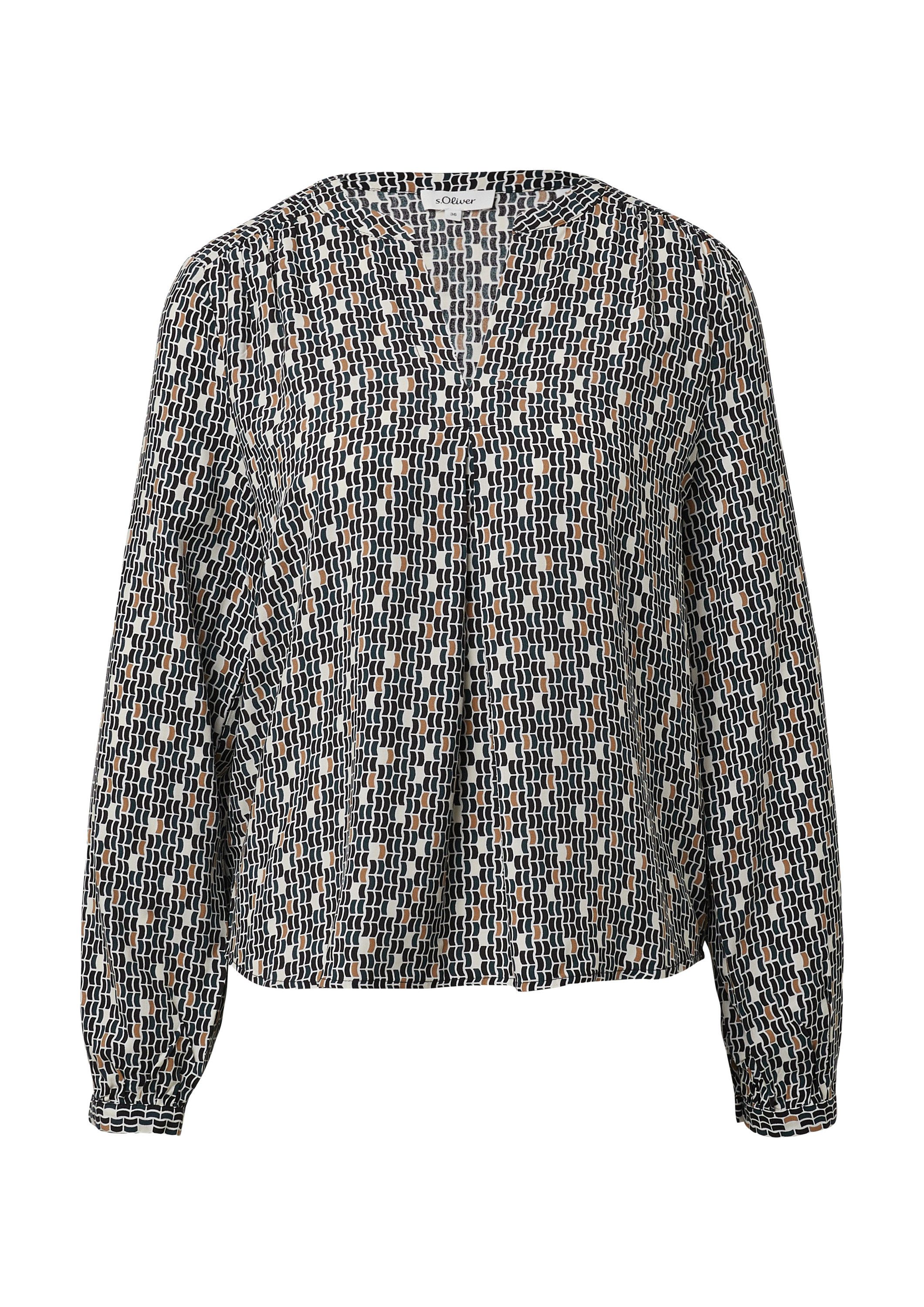 s.Oliver Langarmbluse Bluse Bluse aus Viskose günstig online kaufen
