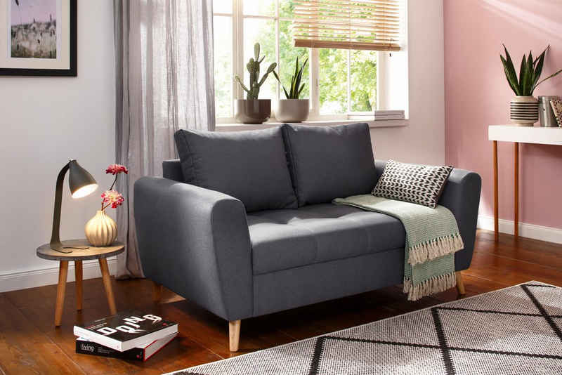 Home affaire 2-Sitzer Penelope, mit feiner Steppung im skandinavischem Design