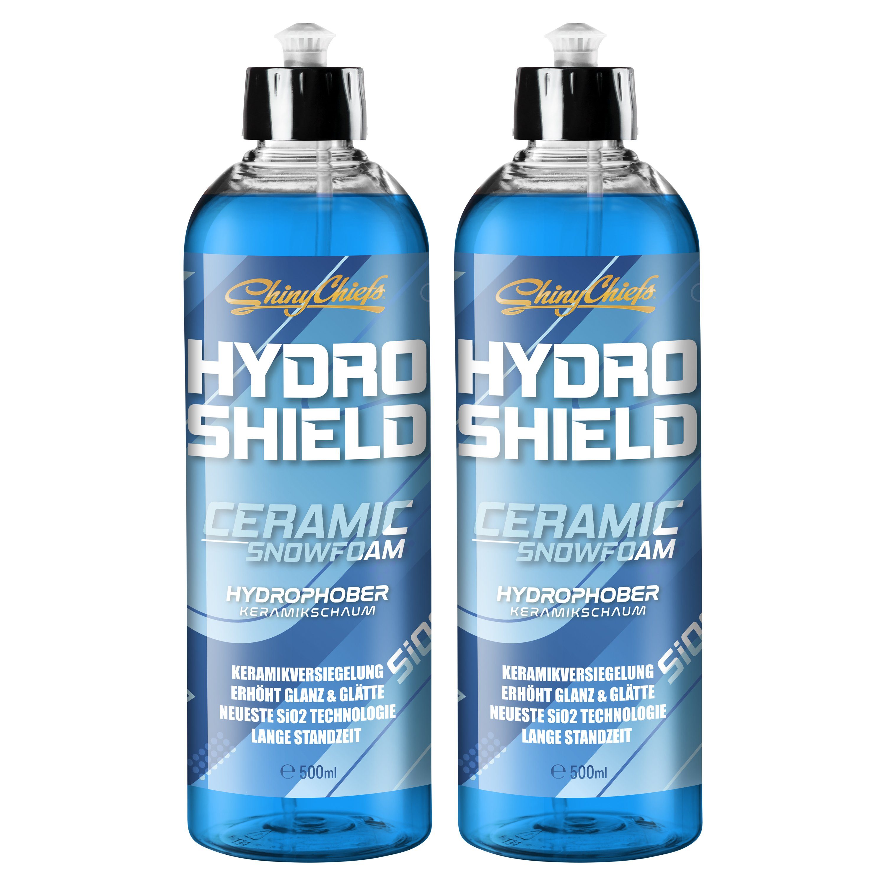 ShinyChiefs 2er Pack HYDRO SHIELD - CERAMIC SNOWFOAM DOUBLE (2x500ml) Autoshampoo (2-St)