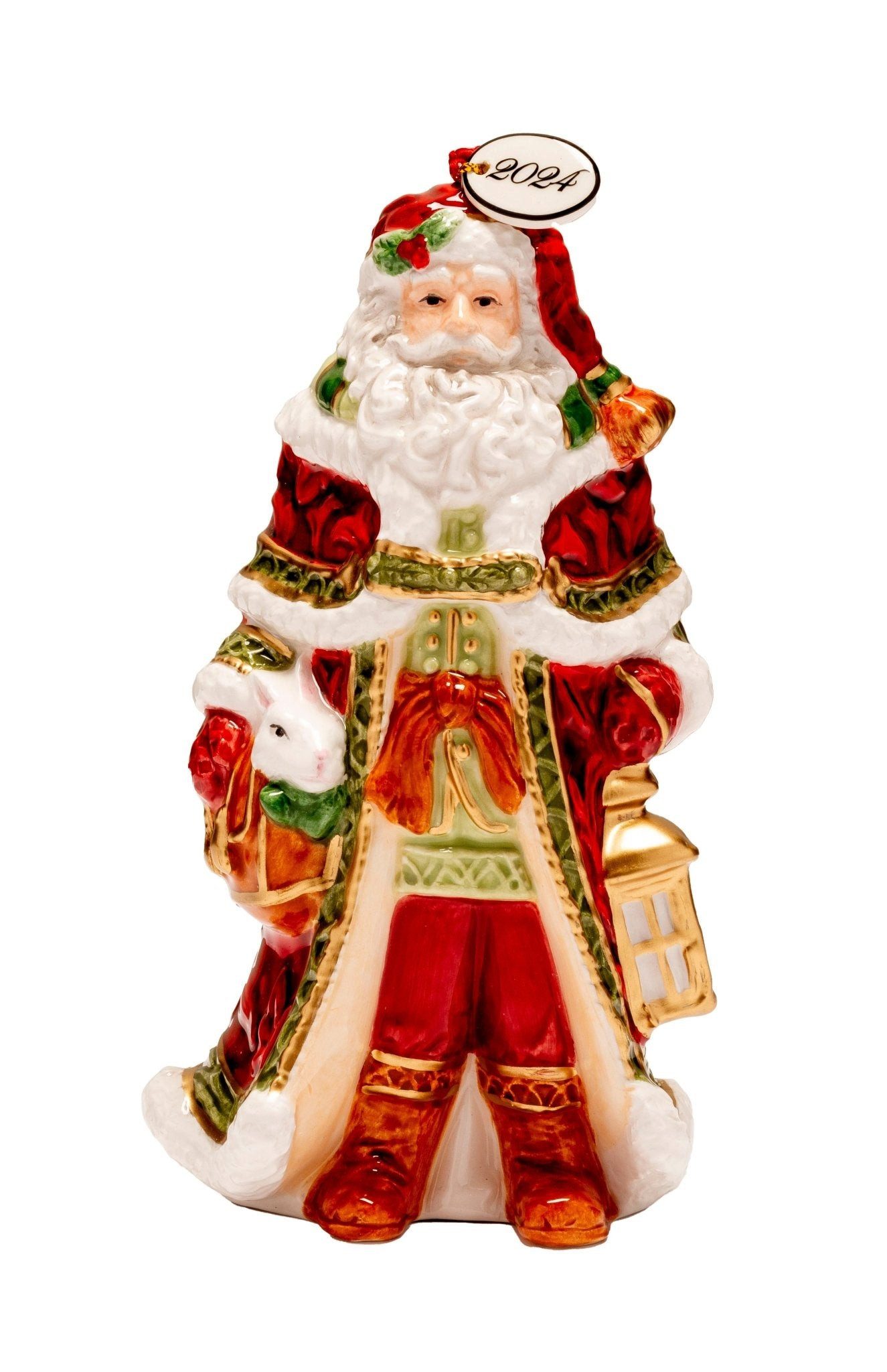 Lamart srl Dekofigur Fitz & Floyd Christmas Figur CAMP.COL SANTA - 13.5 cm - 2024