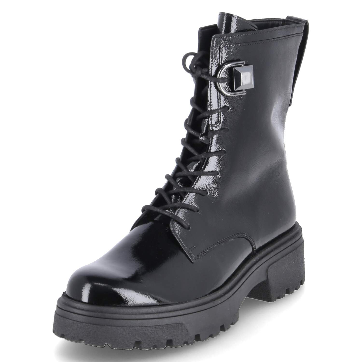 Gabor Gabor 51.761.97 Damen Lackleder schwarz Schnürstiefel günstig online kaufen
