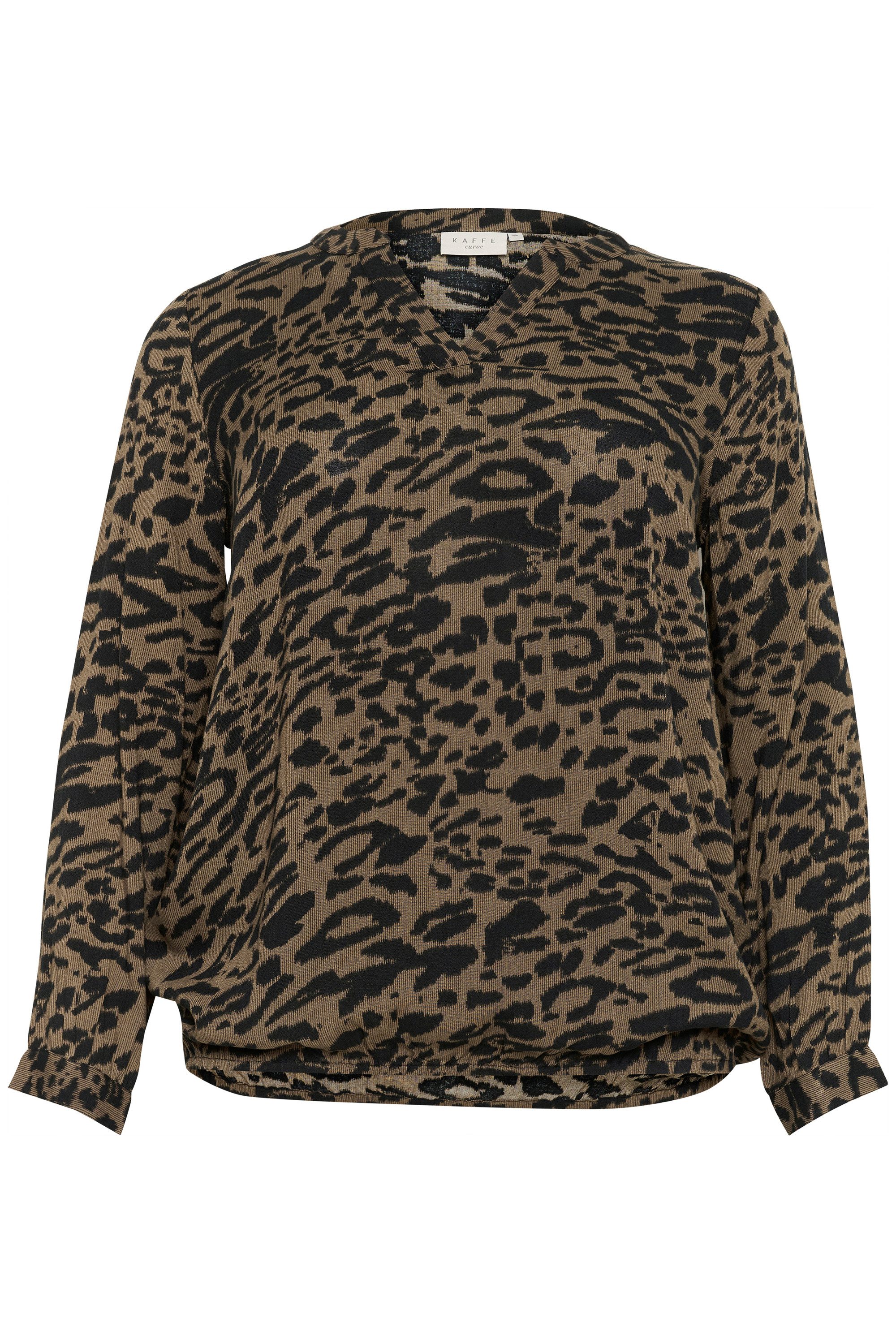KAFFE Curve Langarmbluse Langarm-Bluse KCdiana Große günstig online kaufen