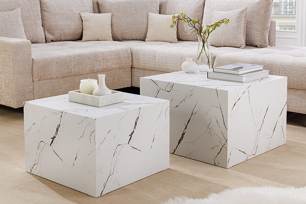 riess-ambiente Beistelltisch DICE 60cm weiß · quadratischer Wohnzimmertisch günstig online kaufen