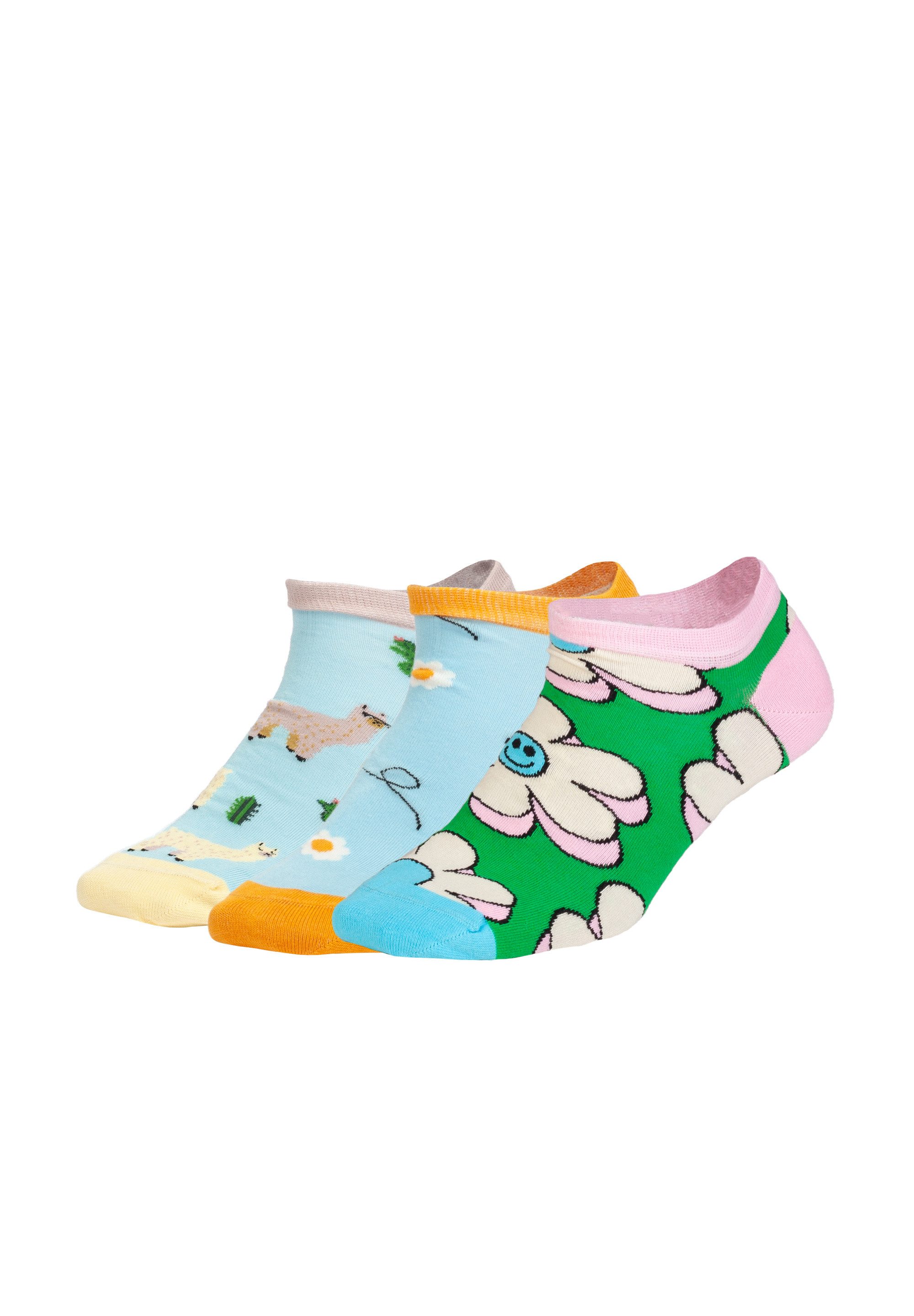 DillySocks Sneakersocken Short Animal Attire Aus Baumwolle & recyceltem Polyamid