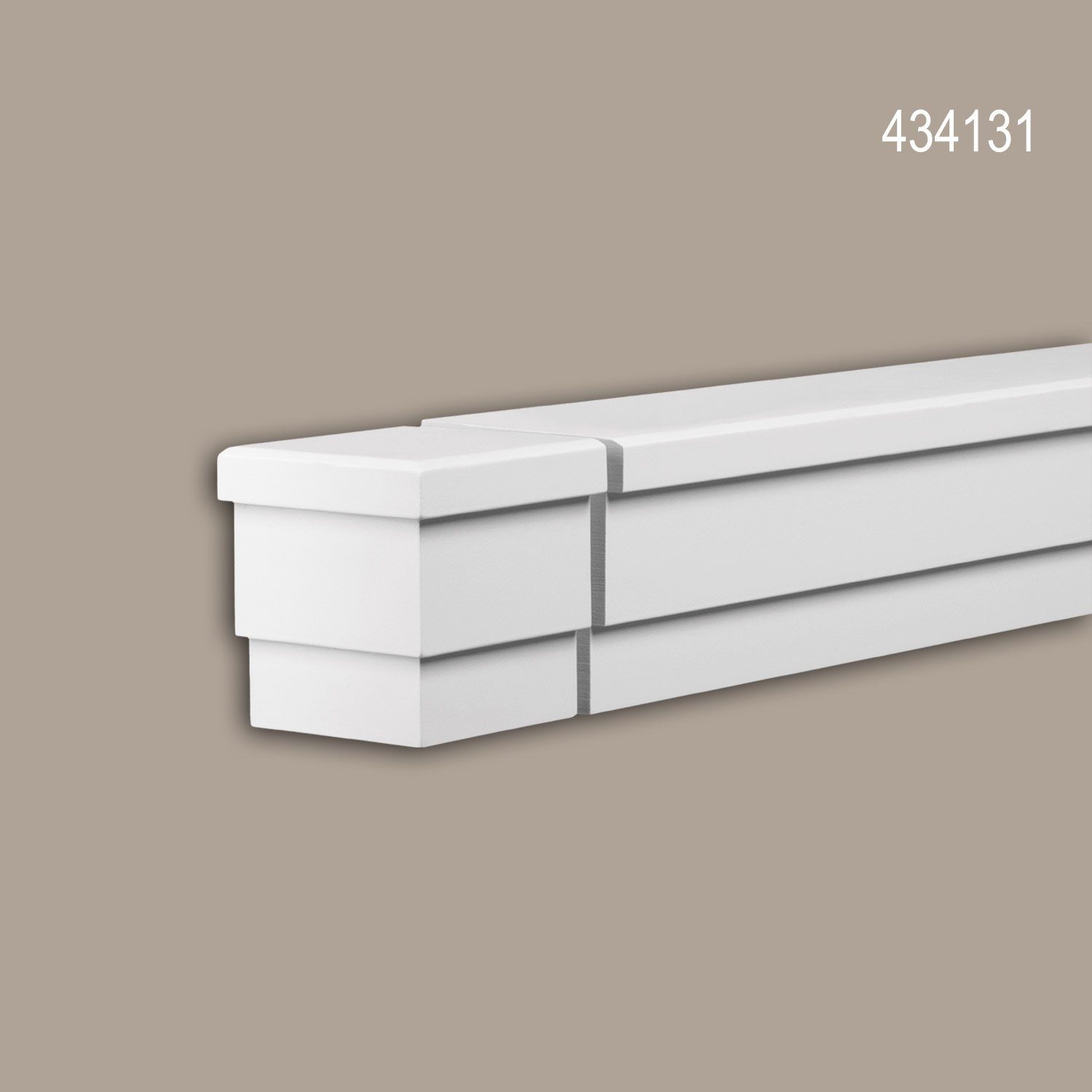 Profhome Zierleiste 434131 Stirnelement Fassadenstuck Zierelement Fassadenelement, kleben, Polyurethan Hartschaum, 1-St., 1 x Stuckleiste, Stirnelement für Fassadenleiste Stuckleiste Außenstuck