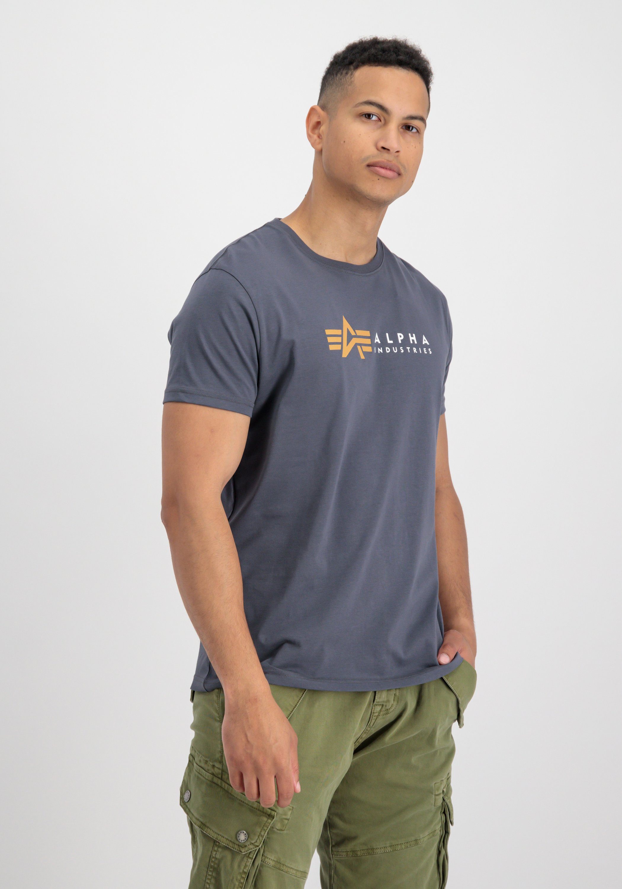 Alpha Industries T-Shirt Alpha Industries Men - T-Shirts Alpha Label T greyblack