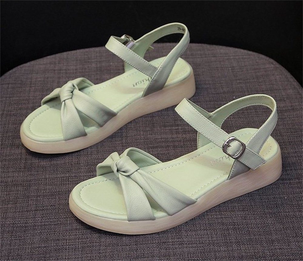 für Sommerschuhe Sandalen, Sohlen, dicken Riemchensandale Dekorative Frauen mit Damen Schuhe