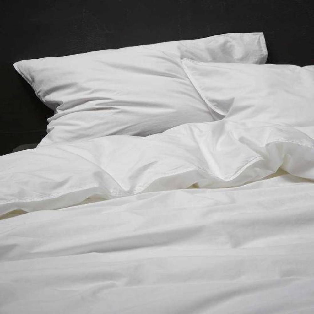 Essenza Bettwäsche Guy White 135 x 200 cm + 80 x 80 cm, Renforcé, 2 teilig