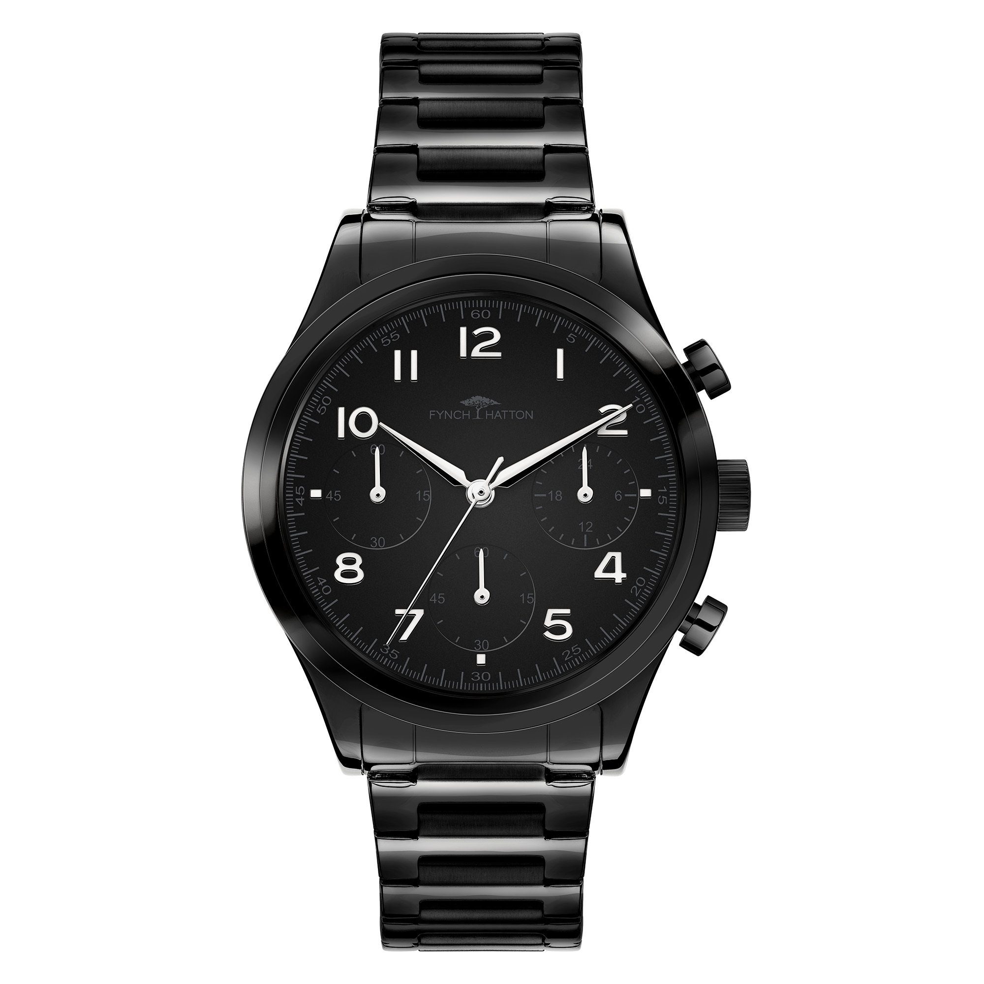 FYNCH-HATTON Chronograph Armbanduhr schwarz | Quarzuhren