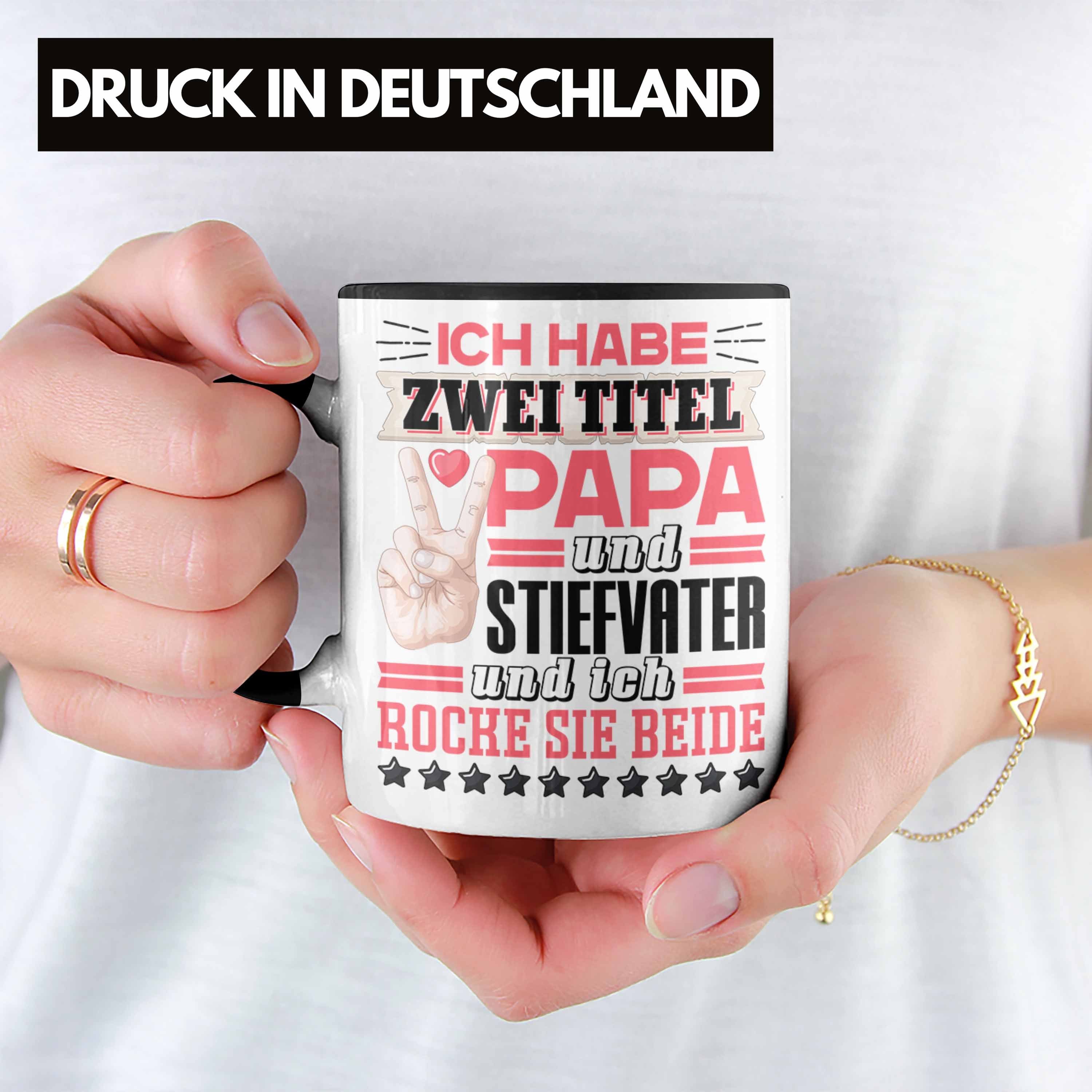 Schwarz Stiefvater Geschenk Tasse Stiefpapa Stieftoc Geschenkidee Tochter von Tasse Trendation