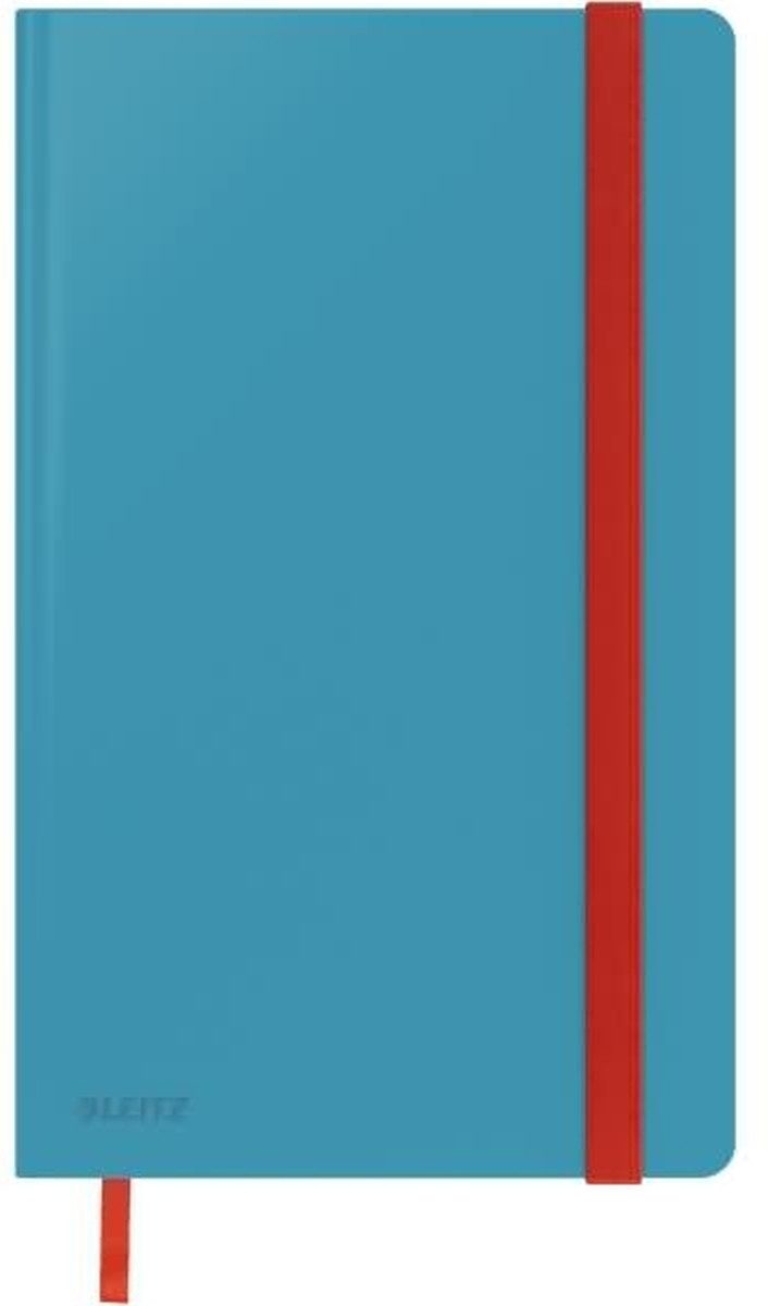 LEITZ Notizbuch Notizbuch Cosy A5 fester Einband liniert blau (5 Stück)