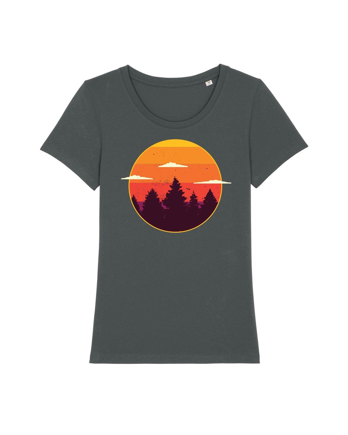 wat? Apparel Print-Shirt Sunset forest (1-tlg) antrazit | T-Shirts