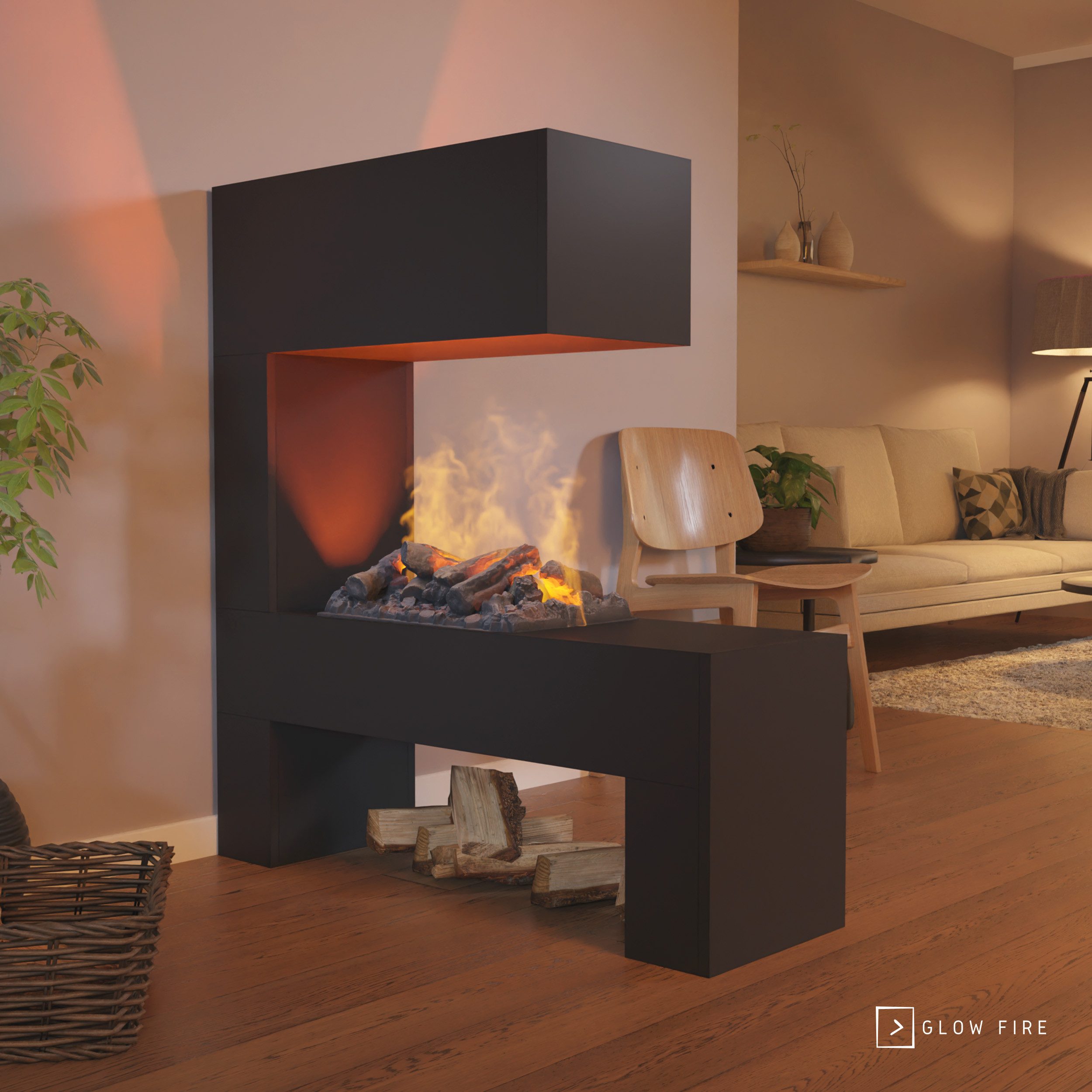 GLOW FIRE Elektrokamin Mozart Wasserdampf Kamin, günstig online kaufen
