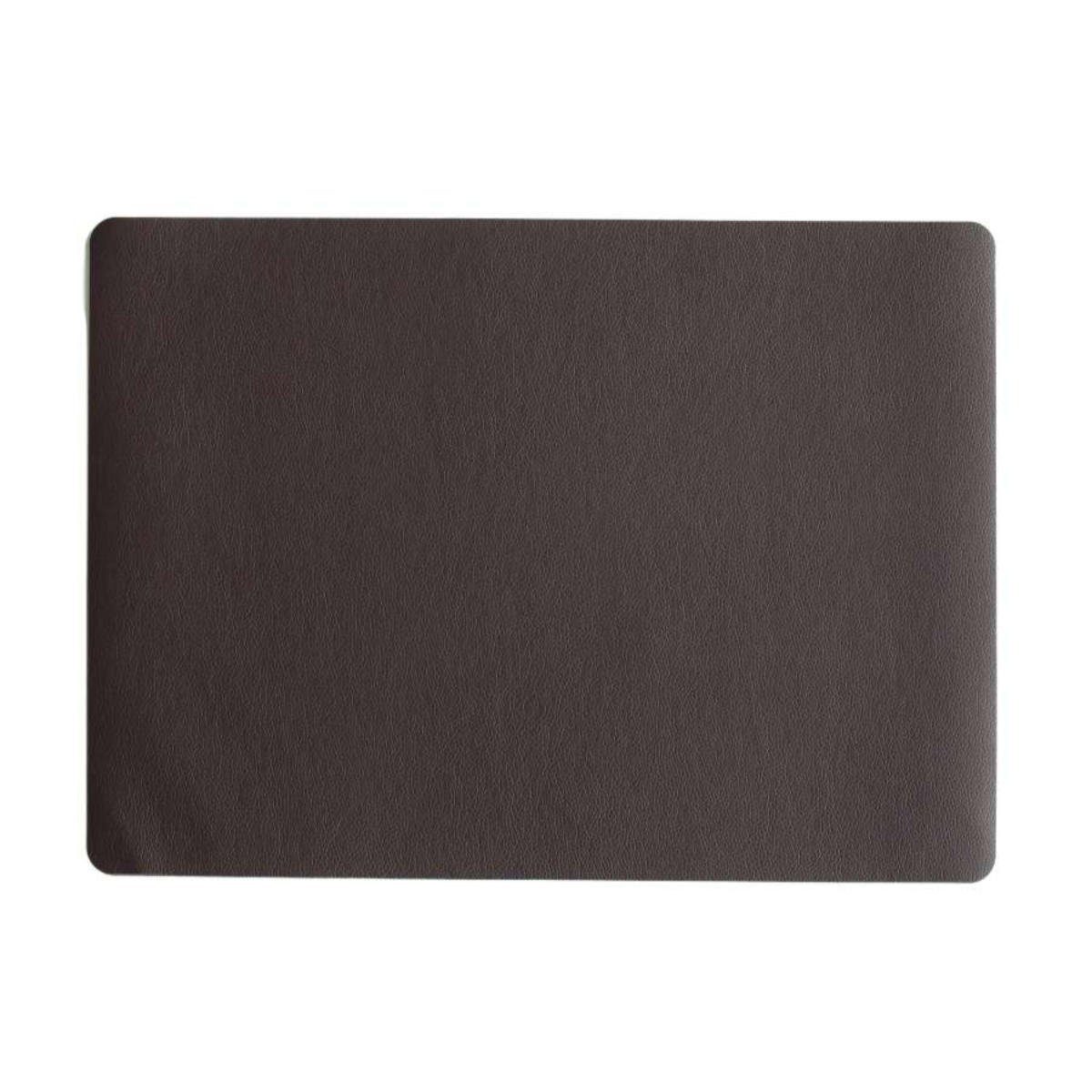 Platzset, SELECTION, 33x46 Fine, cm dunkelbraun Leather Table Optic Tops ASA