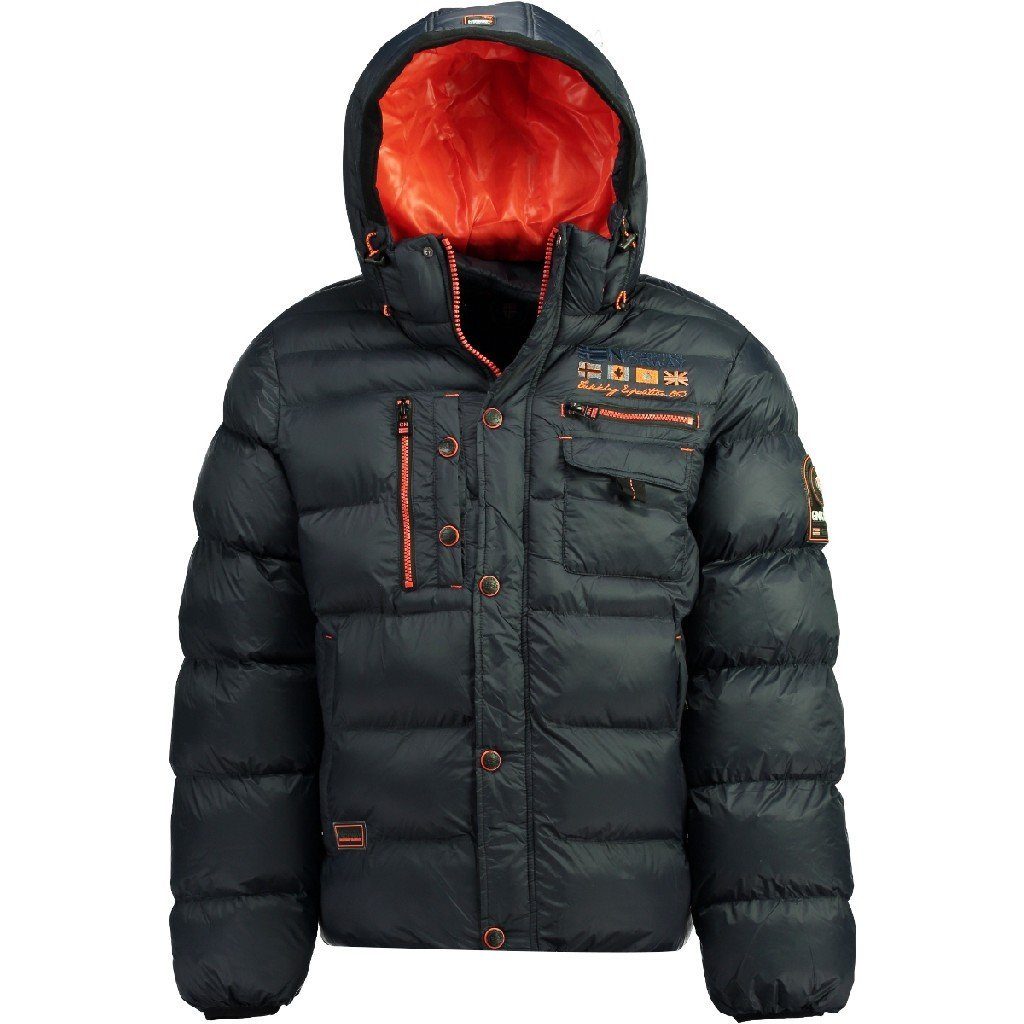 Geographical Norway Winterjacke Herren Steppjacke in Unifarbe, mit abnehmba günstig online kaufen