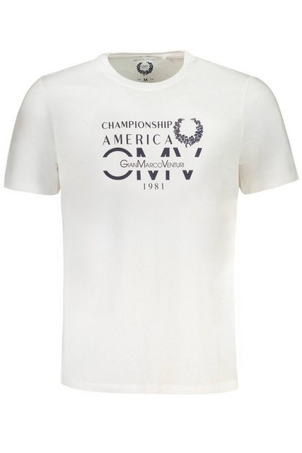 GIAN MARCO VENTURI T-Shirt Herren Rundhals T-Shirt - Weißes Kurzarmshirt mi günstig online kaufen