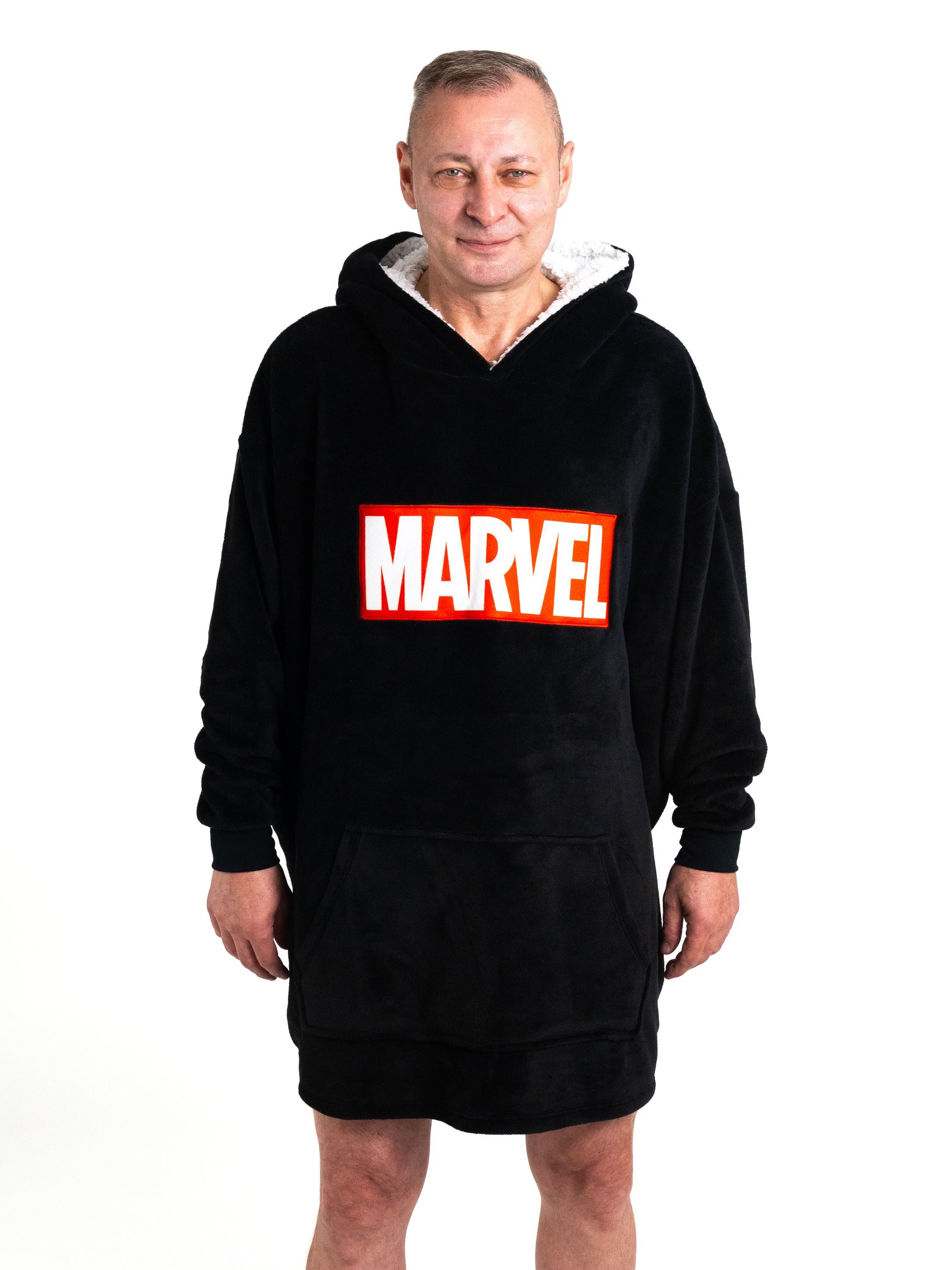 Kapuzenpullover Marvel Oversize Cozy Hoodie Übergroße Flauschiger Kuschelpullover