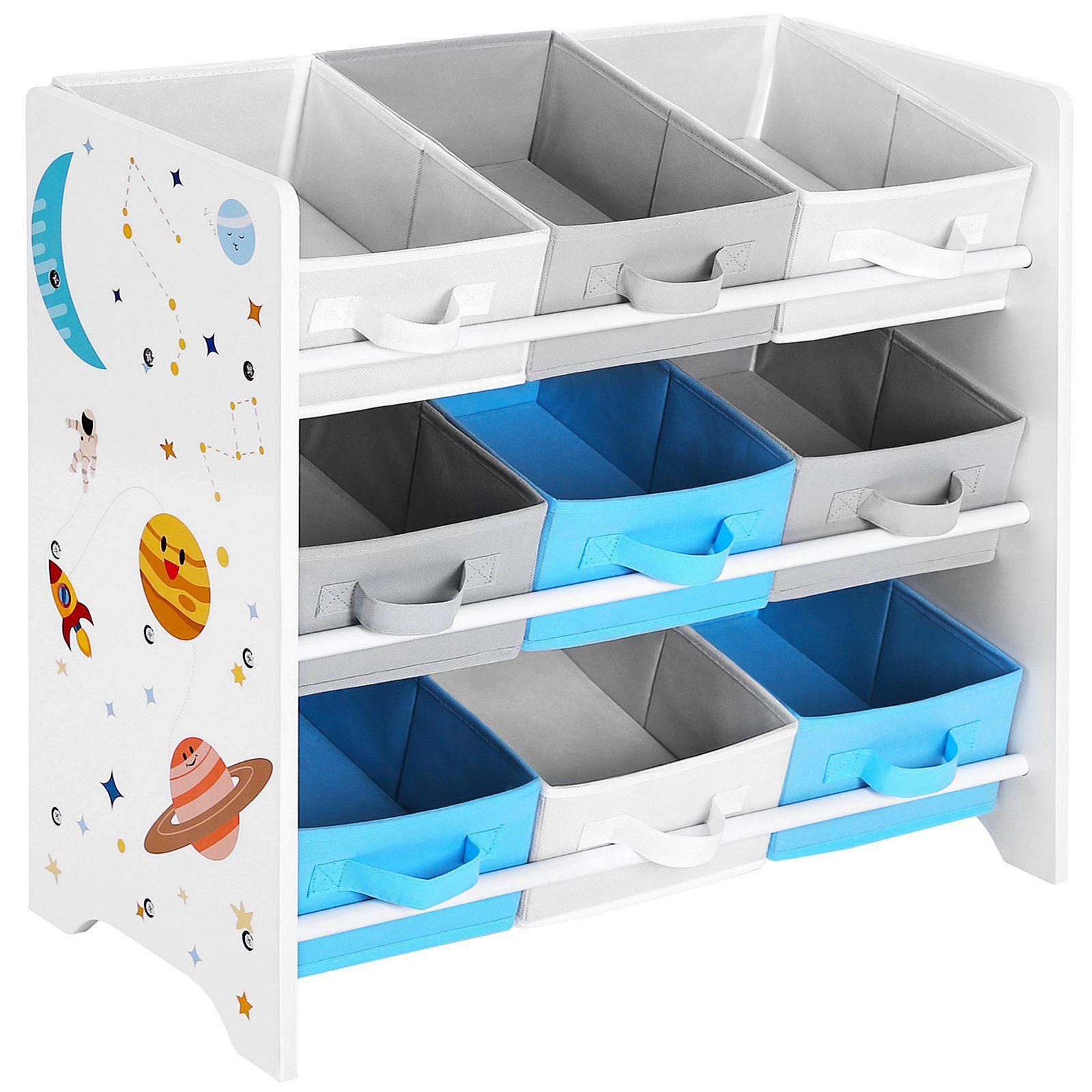 SONGMICS Aufbewahrungsbox Kinderzimmerregal, mit 9 Aufbewahrungsboxen günstig online kaufen