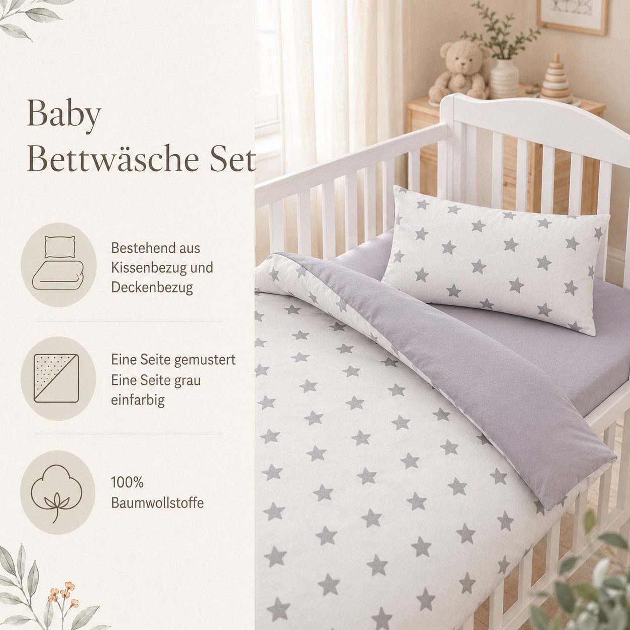 Baby Fancyroom Bettnestchen Samt Bettumrandung Nestchen Volant Kantenschutz Babybett Gitterbett, (weicher Samtstoff, hochwertig, Bettwäsche oder Bettumrandung), Premium Samt