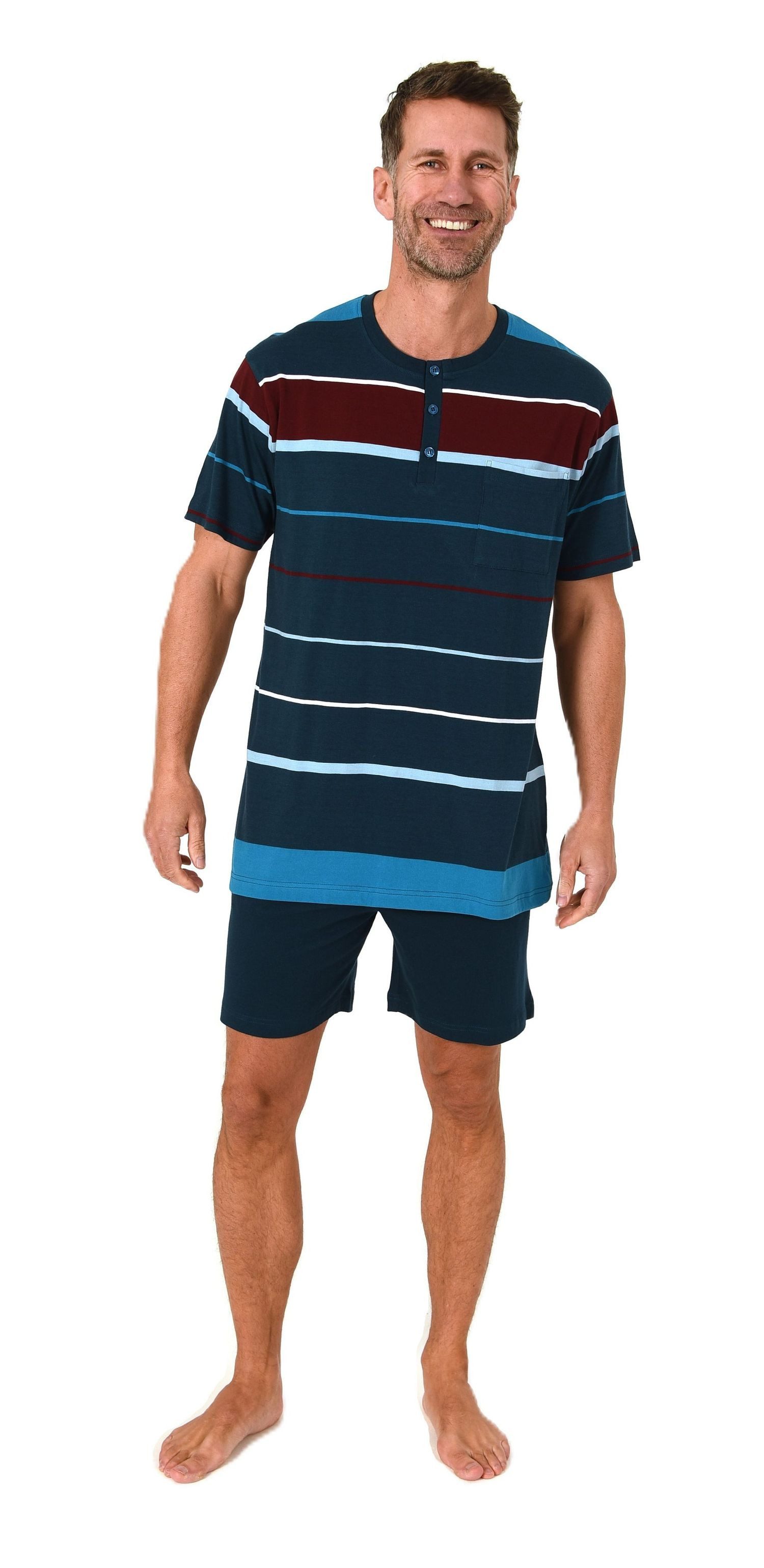 Normann Pyjama Normann Herren kurzarm Schlafanzug Shorty - auch in Übergröß günstig online kaufen