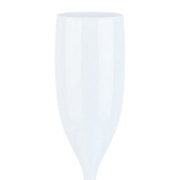 relaxdays Sektglas Sektgläser Kunststoff 12er Set, Kunststoff, Weiß
