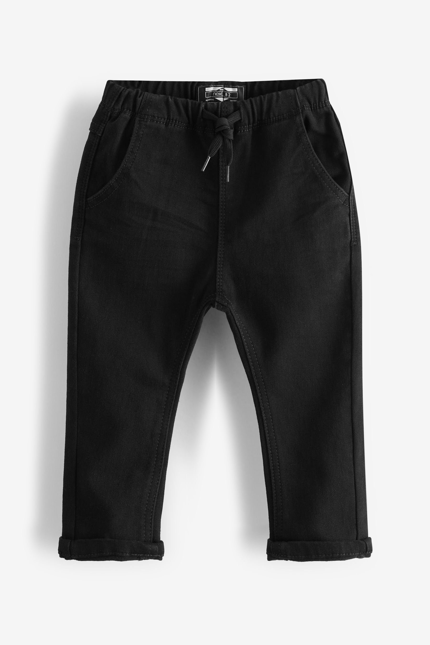 Next Schlupfjeans Superweiche (1-tlg) Black Hineinschlüpfen Stretch Jeans mit zum