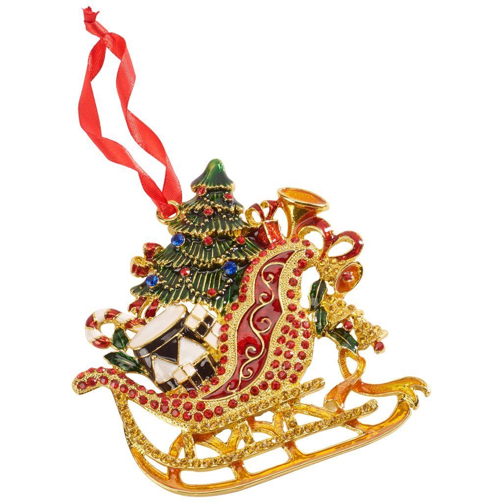 Boch & Accessoires Schlitten Collage Villeroy Metallhaenger Dekofigur (1 St) Winter