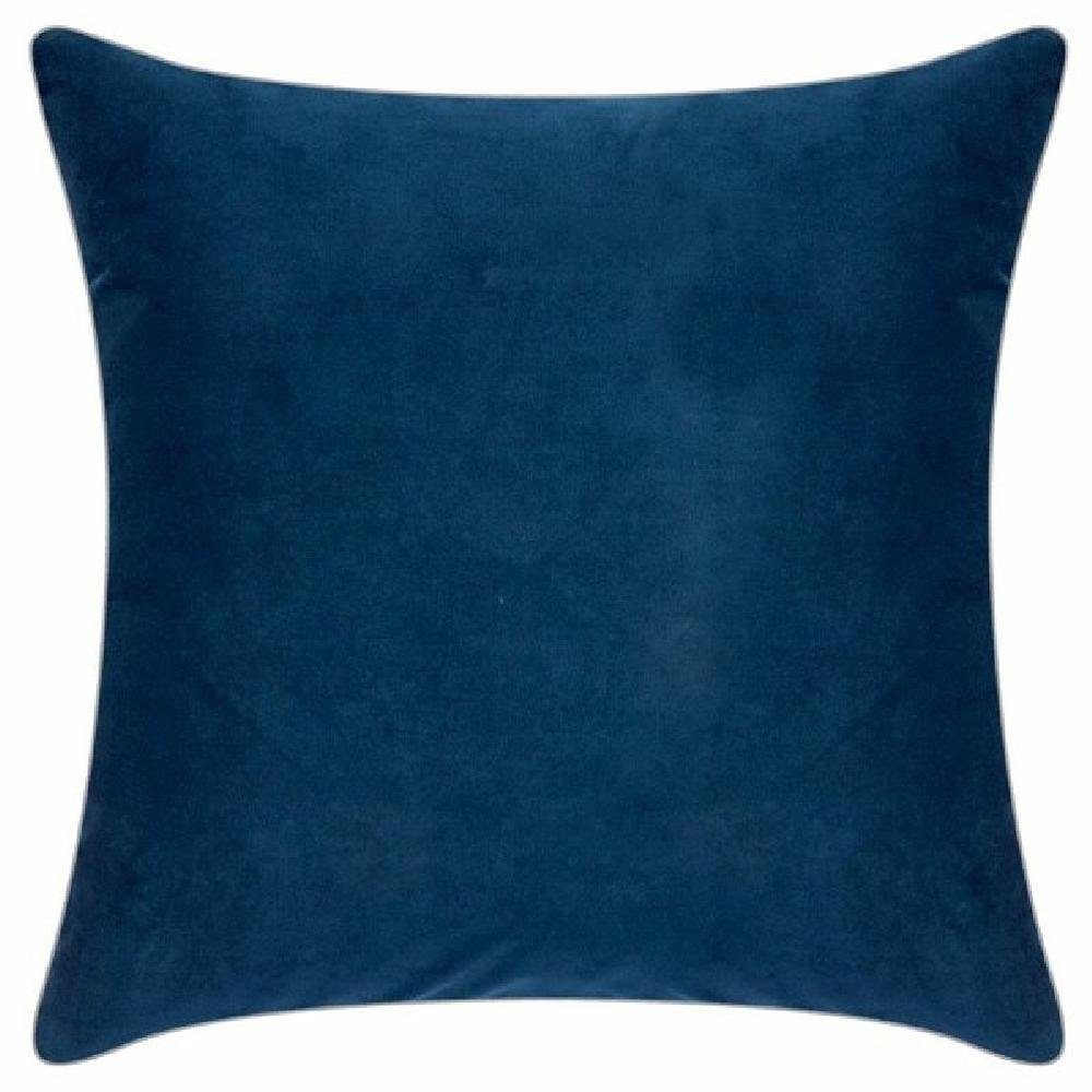 PAD Dekoobjekt Kissenhülle Samt Marine (50x50cm) Blau Elegance