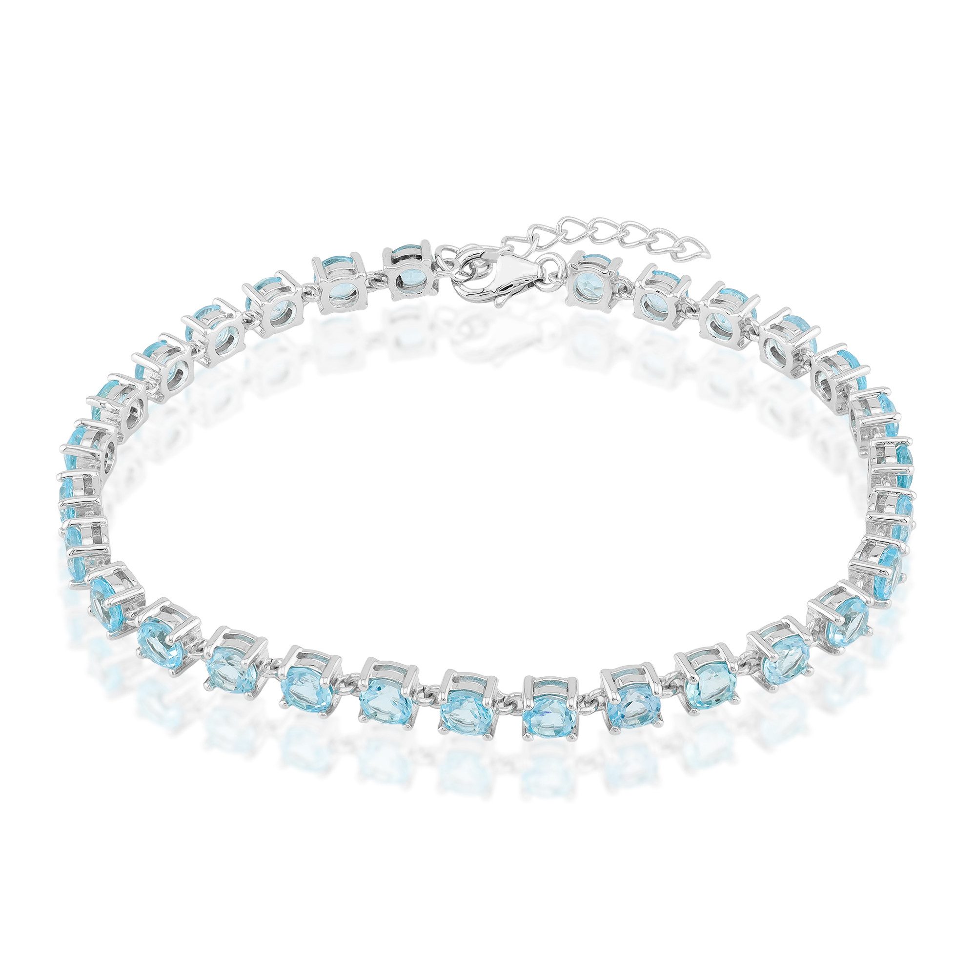 Cavill Silberarmband Armband aus Silber mit himmelblauem Topas (1-tlg)