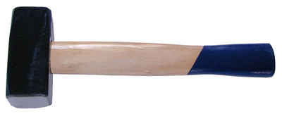 SW-STAHL Vorschlaghammer 50204L Fäustel, 2000 g, geschmiedet mit Holzstiel, schweres Gewicht, langer Griff