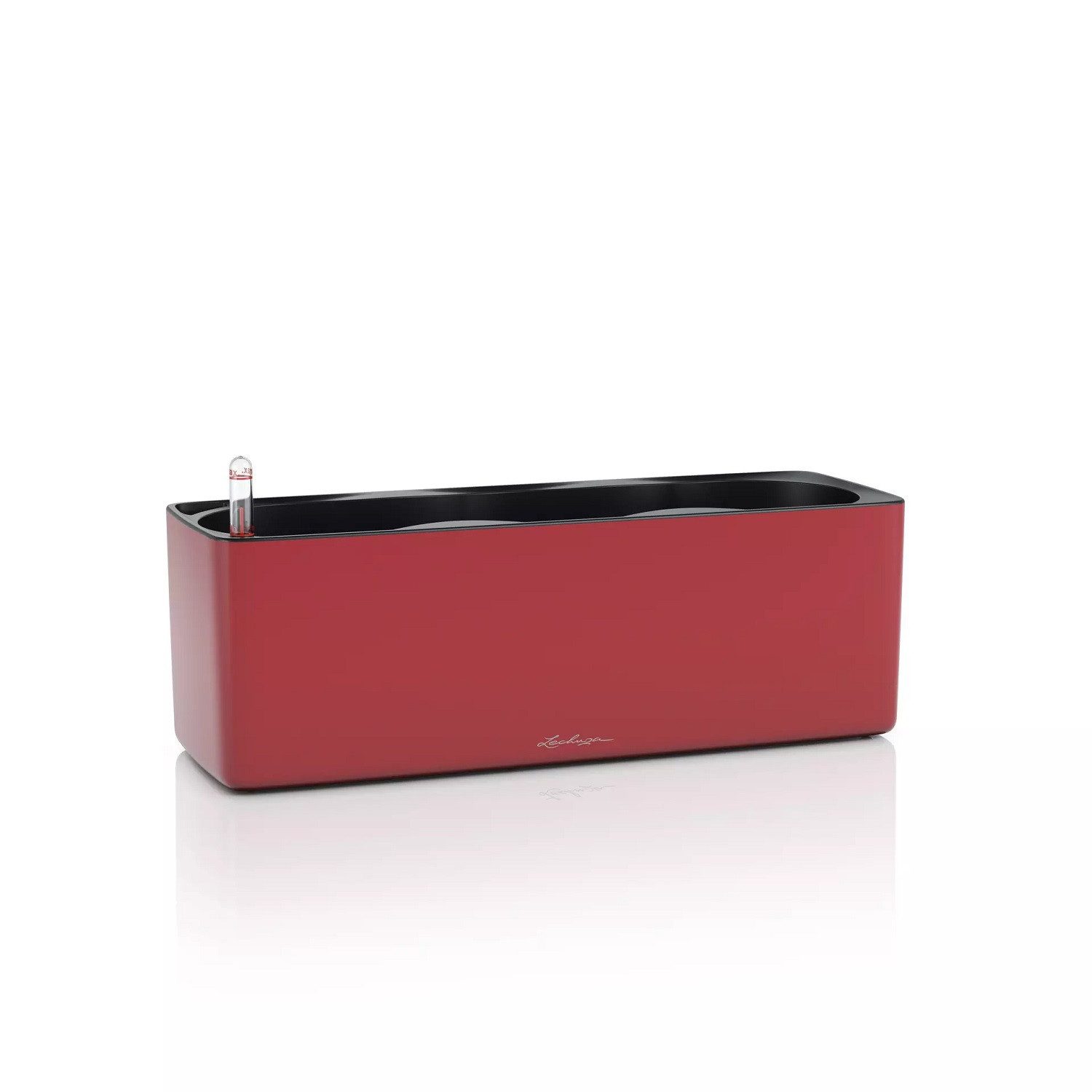 Lechuza® Kräutertopf Cube Premium Triple, Komplettset scarlet rot matt
