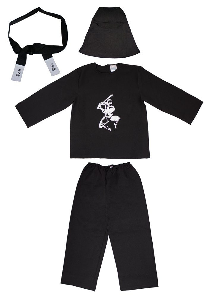 Das Kostümland Kostüm Ninja Samurai Kostüm für Kinder - Tolles Jungenkostüm
