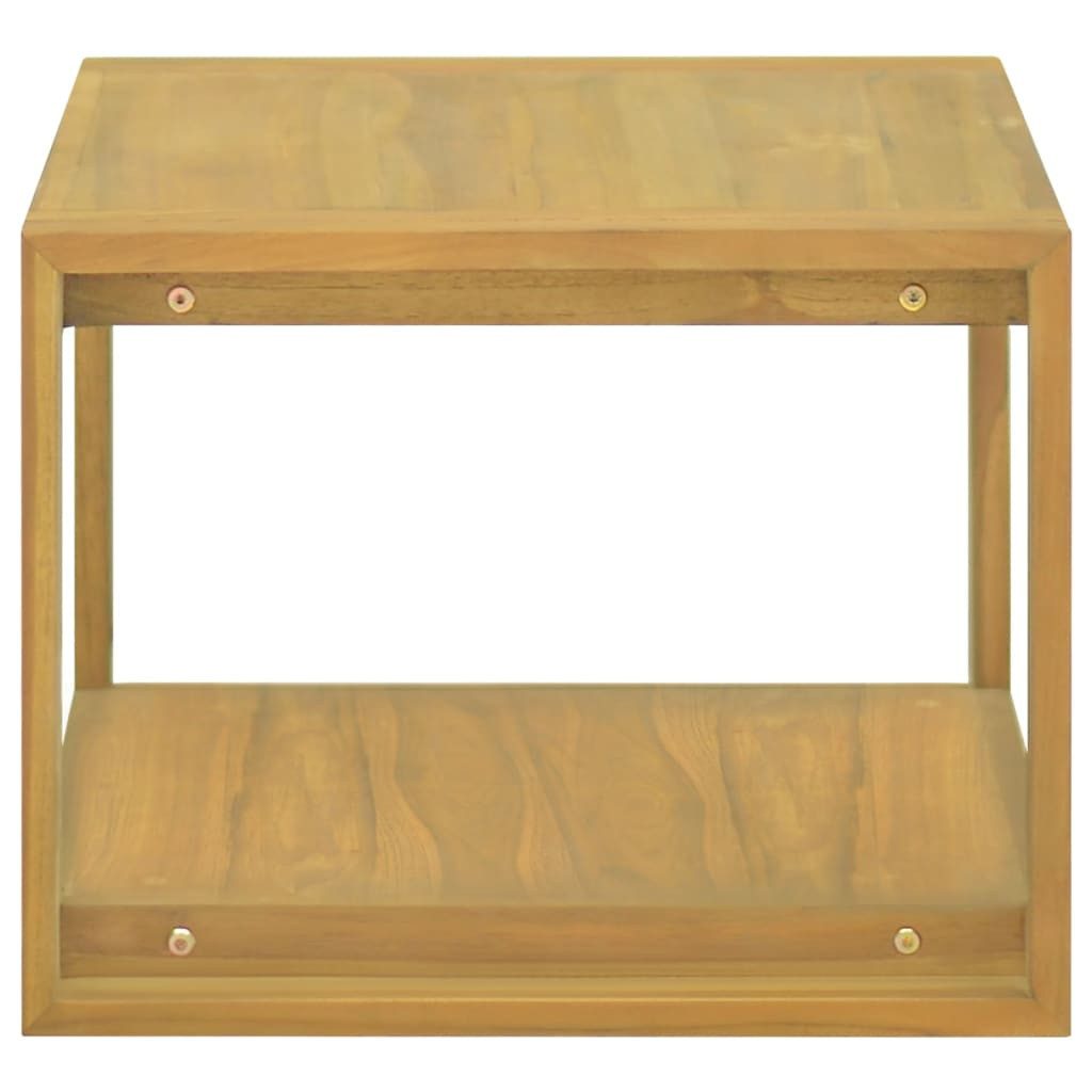 vidaXL Badregal 60 x 45 x 35 cm Wand-Badschrank 60x45x35 cm Massivholz Teak Badregal H