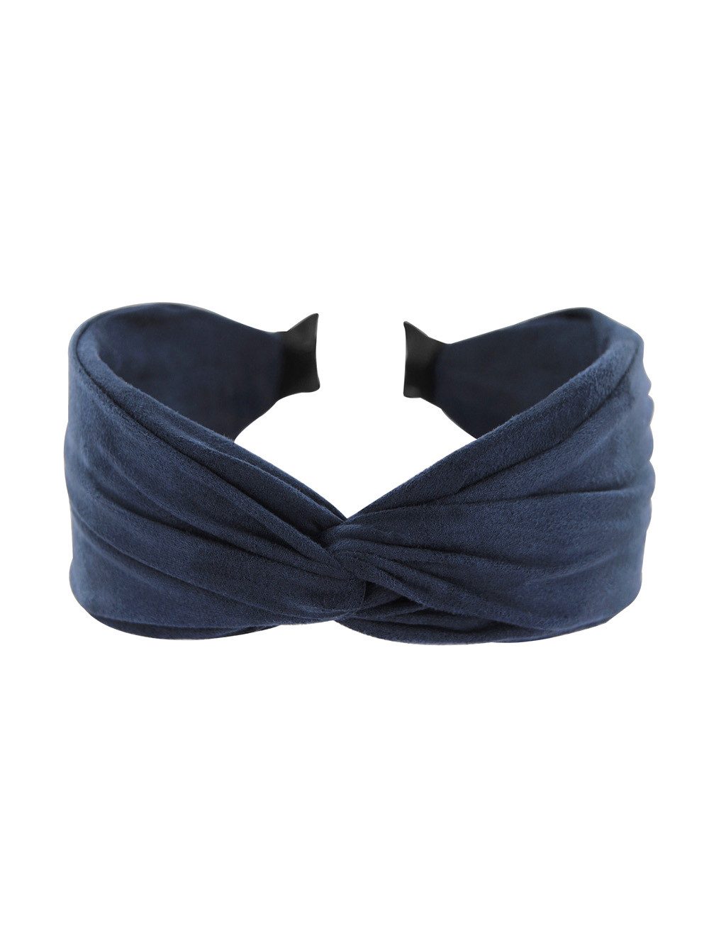 axy Haarreif Breiter Haarreif mit raffiniertem Knoten aus leichtem Flanellstoff, Damen Breiter Haarreif (Leder Optik) Haarband Haarreifen