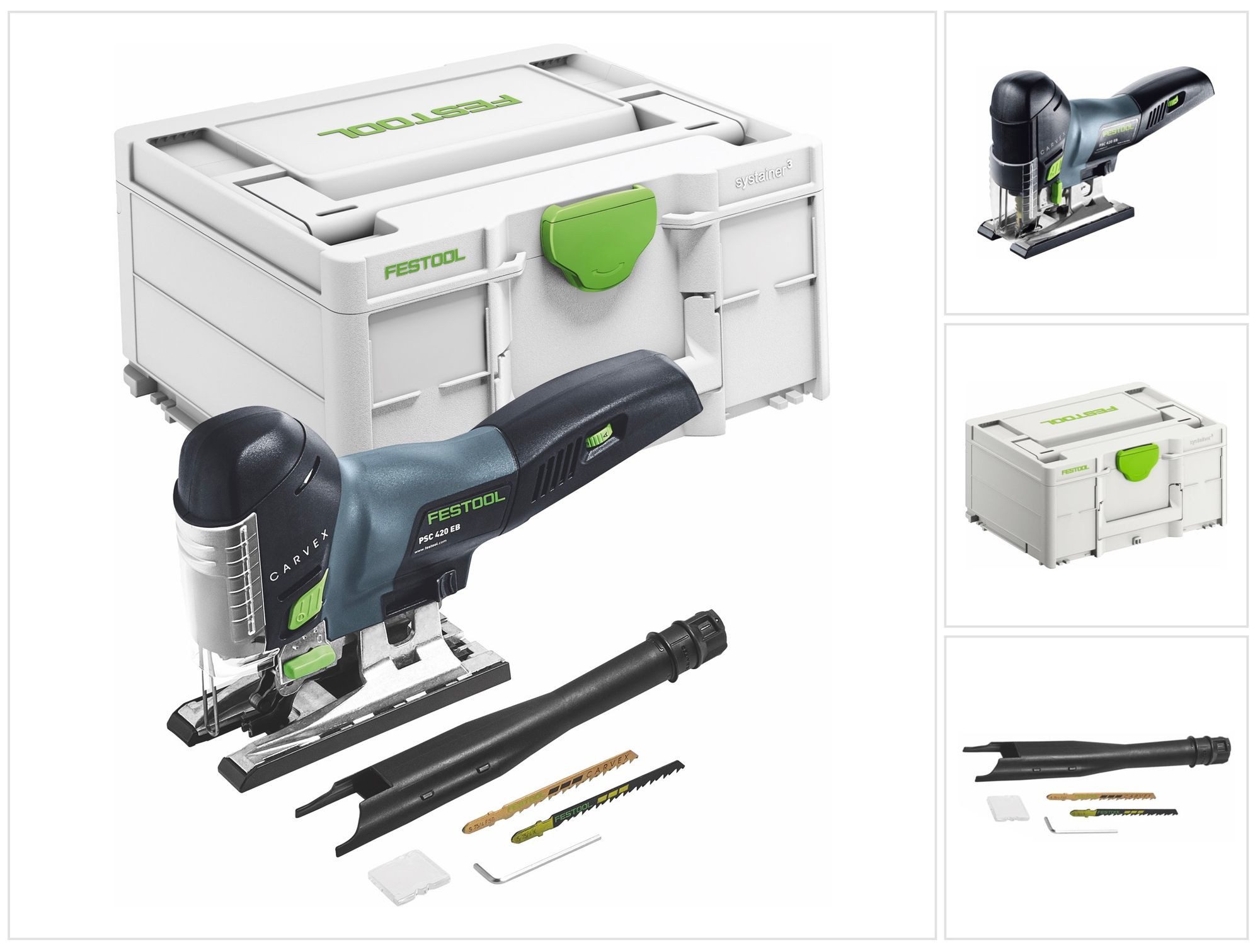 FESTOOL Stichsäge CARVEX PSC 420 EB-Basic Akku Pendelstichsäge 18 V 120 mm (576521) B